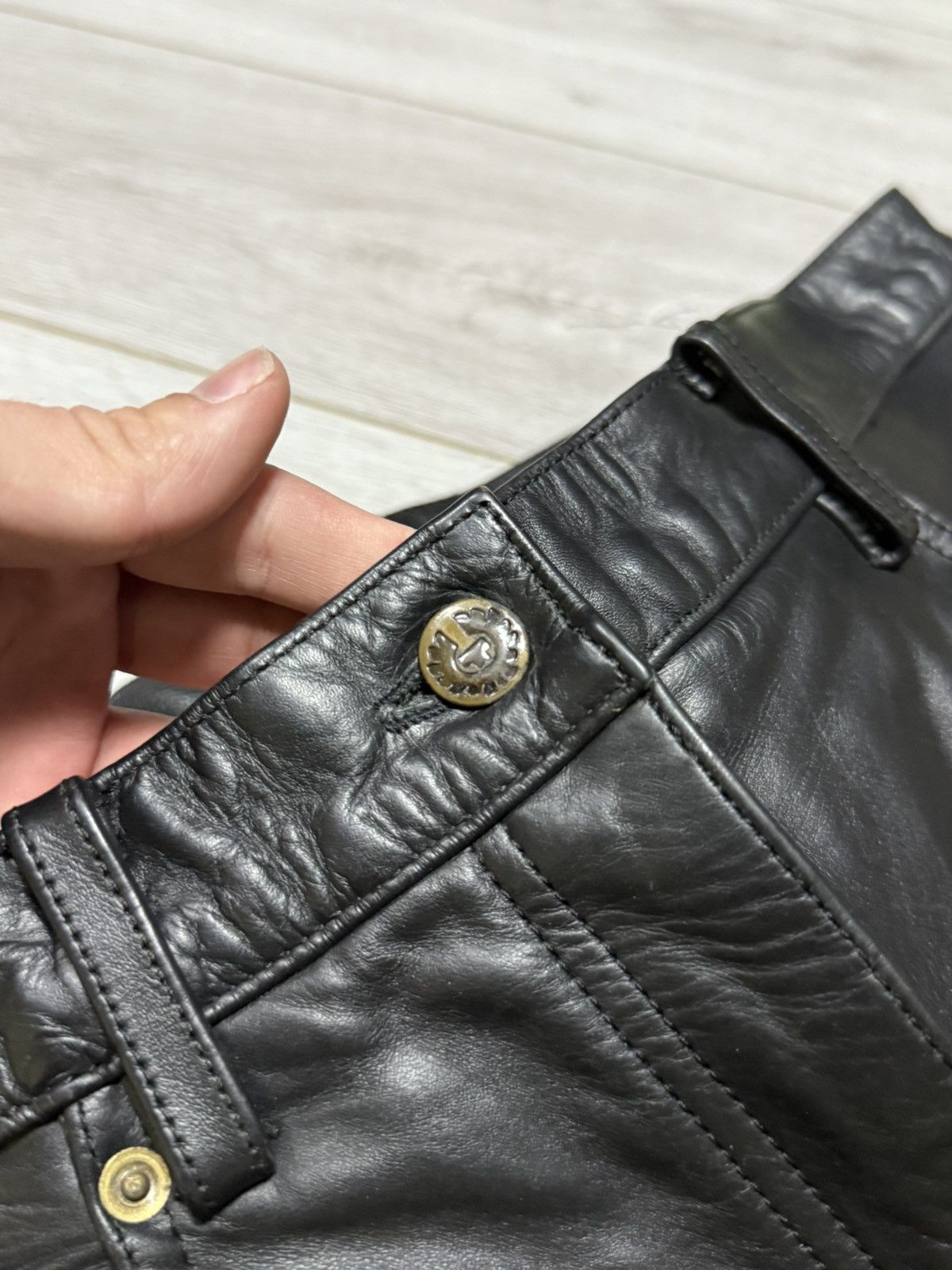 Belstaff Belstaff leather biker pants 37 waist size Size US 37 - 3 Thumbnail