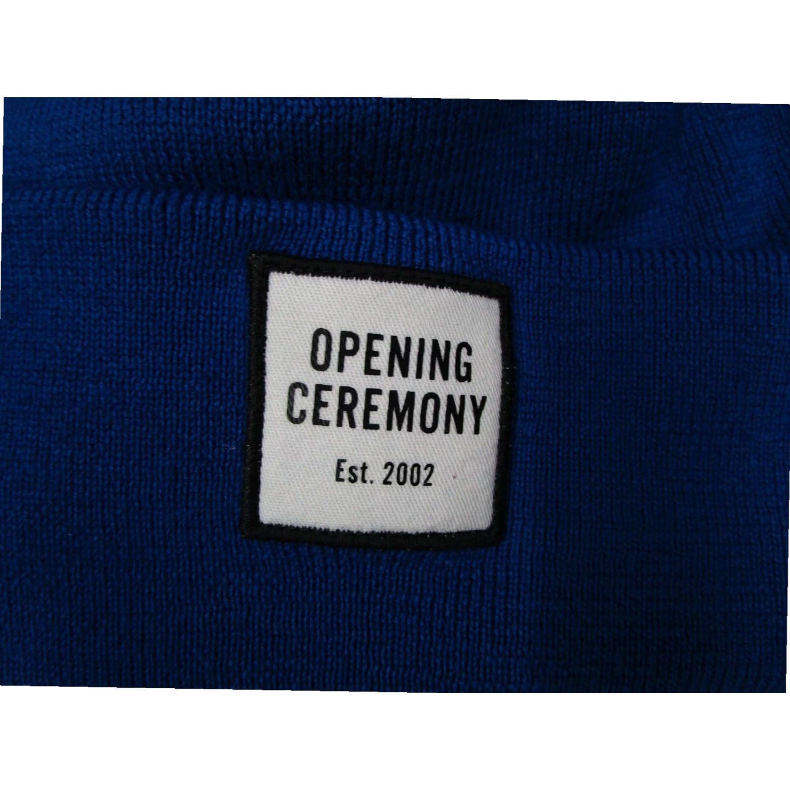 Opening Ceremony Opening Ceremony Blue Virgin Wool Cuffed Beanie Mens One Size Italy Made Size ONE SIZE - 2 Thumbnail