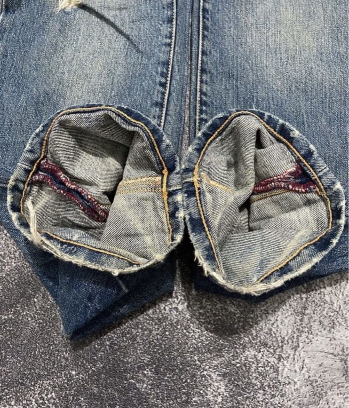 PPFM PPFM Patchwork Distressed Dinim Pant Slim Fit Size US 30 / EU 46 - 4 Thumbnail