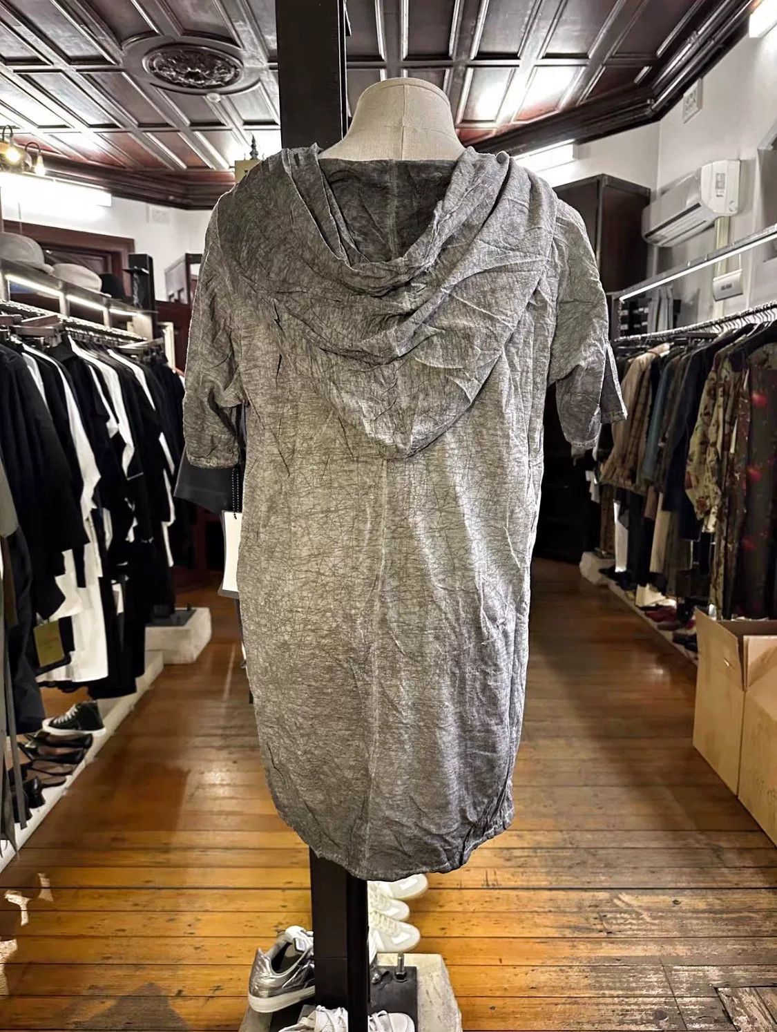 Julius MA_JULIUS 2014SS Gray Silk-Cotton Hooded Top Size US M / EU 48-50 / 2 - 3 Thumbnail