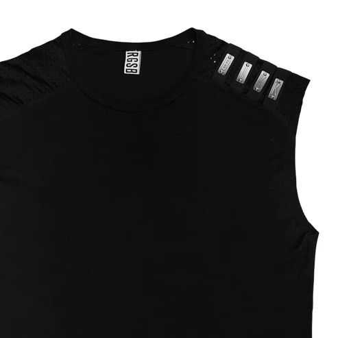 Dirk Bikkembergs Dirk Bikkembergs Metal Patch Tank Top Size US XXL / EU 58 / 5 - 4 Thumbnail