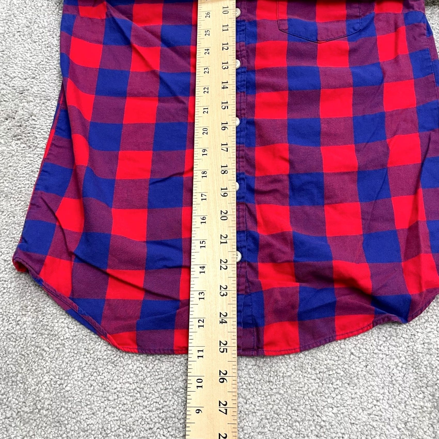 J.Crew J. Crew Button Down Shirt Womens XXS Blue Red Plaid Long Sleeve Cotton Boy Fit Size XXS / US 00 / IT 34 - 7 Thumbnail