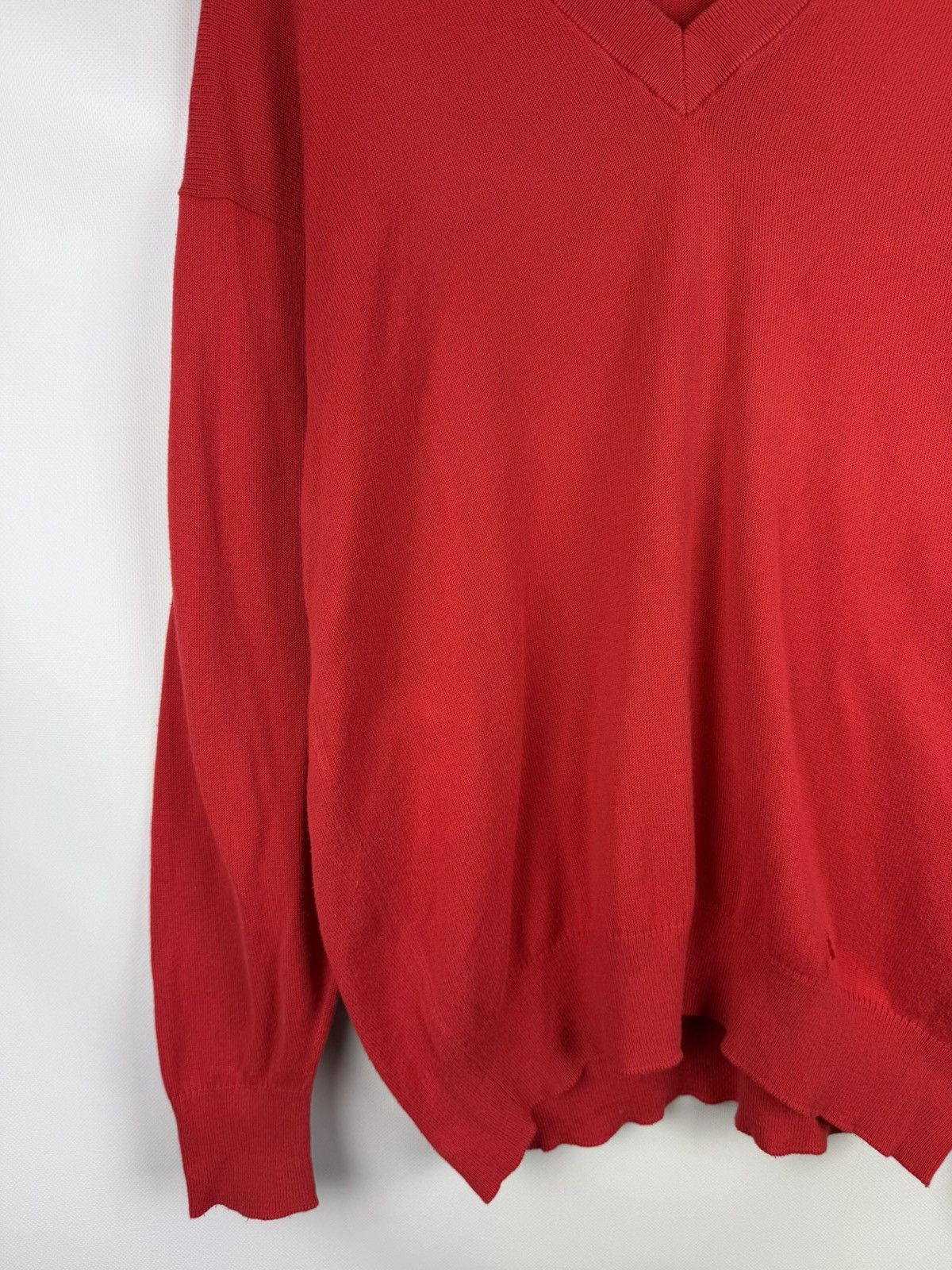 Burberry × Vintage Burberrys Vintage Men’s V-neck Cotton Sweater Pullover Size US XL / EU 56 / 4 - 7 Thumbnail
