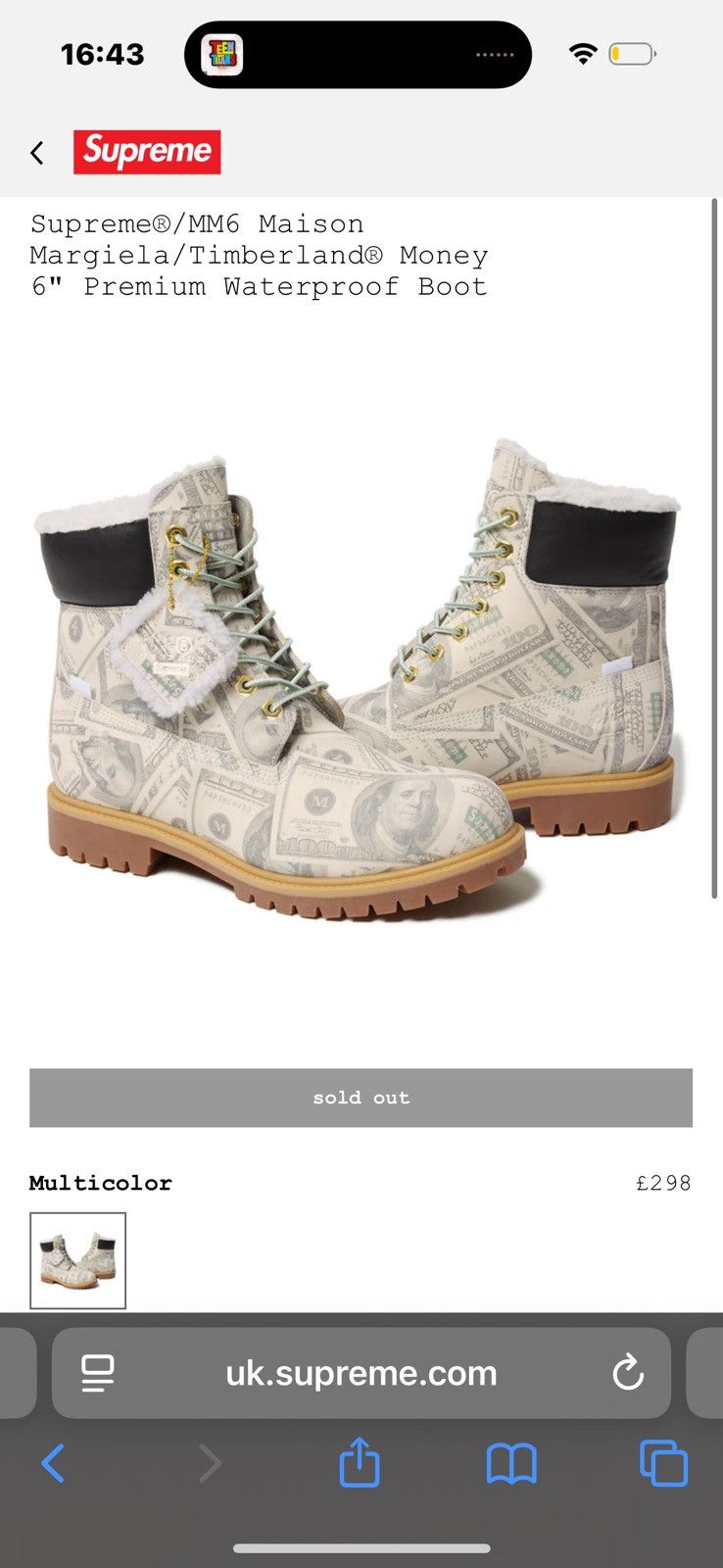 Maison Margiela × Supreme Supreme Maison margiela timberland boots Size US 10.5 / EU 43-44 - 1 Thumbnail