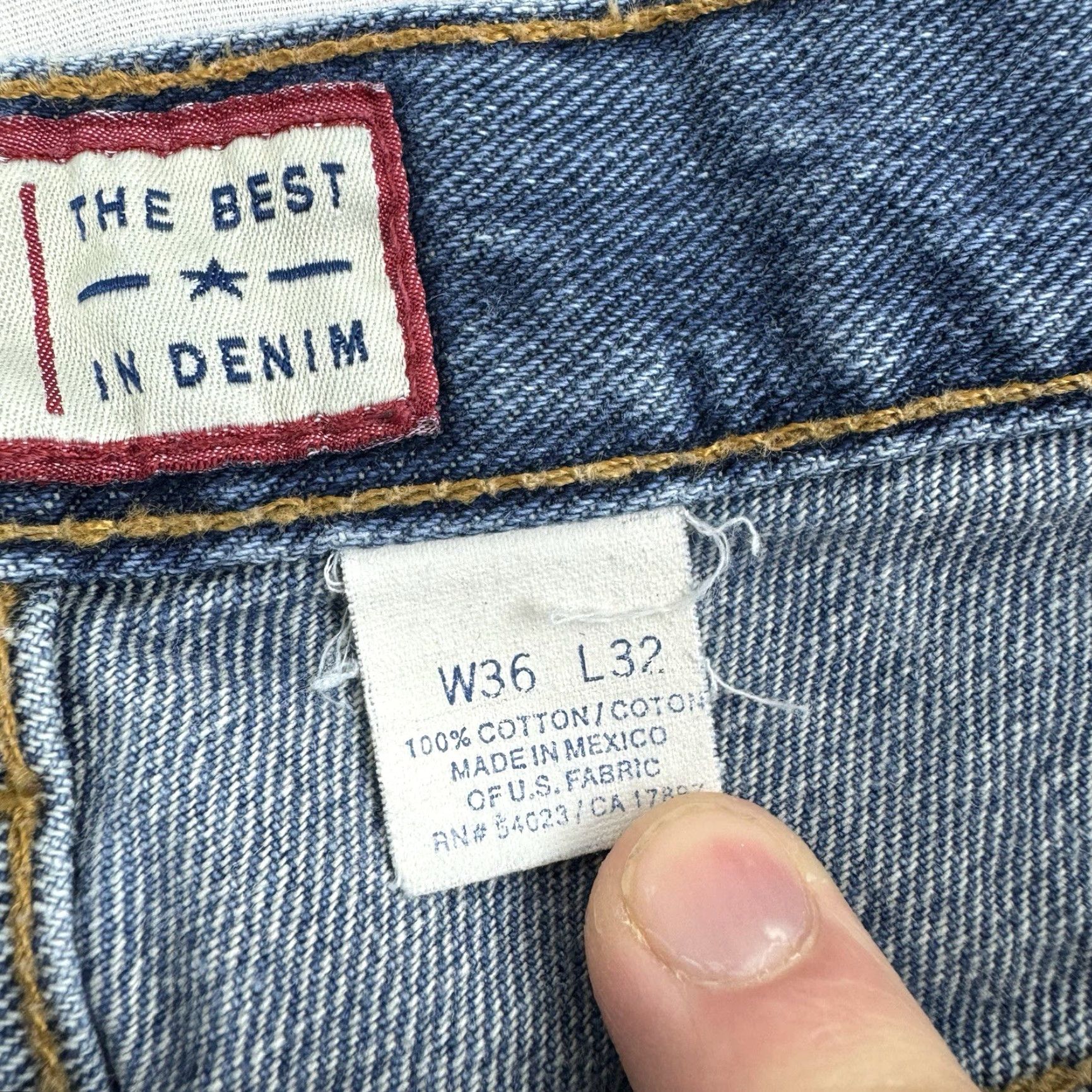 Old Navy VINTAGE Old Navy Jeans Adult 36x32 Blue Relaxed Straight Grunge Y2K 90s Mens Size US 36 / EU 52 - 4 Thumbnail