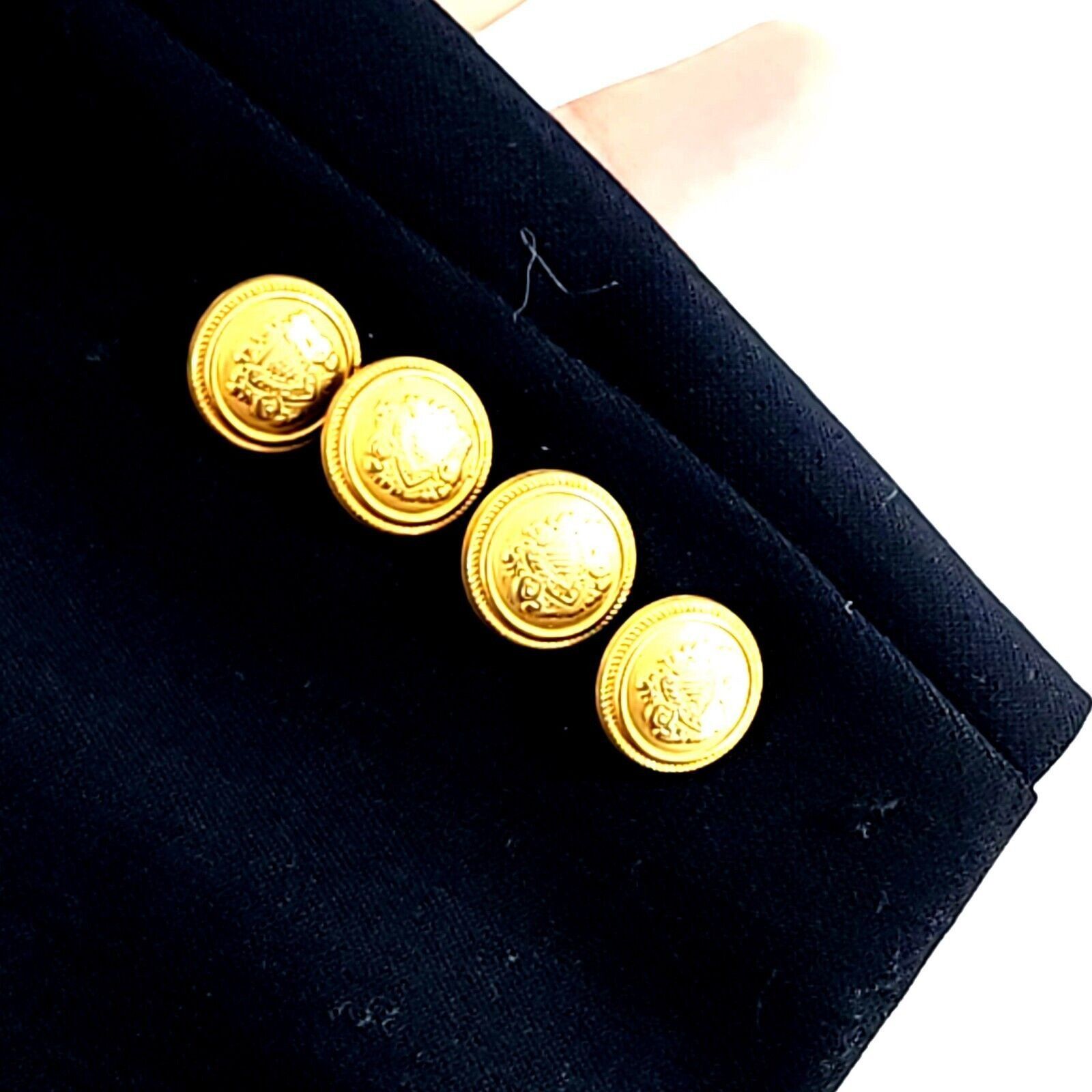 Jos. A. Bank Jos A Bank James Wool Navy Blue 2 Gold Button Blazer 42R Or Size 42R - 4 Thumbnail