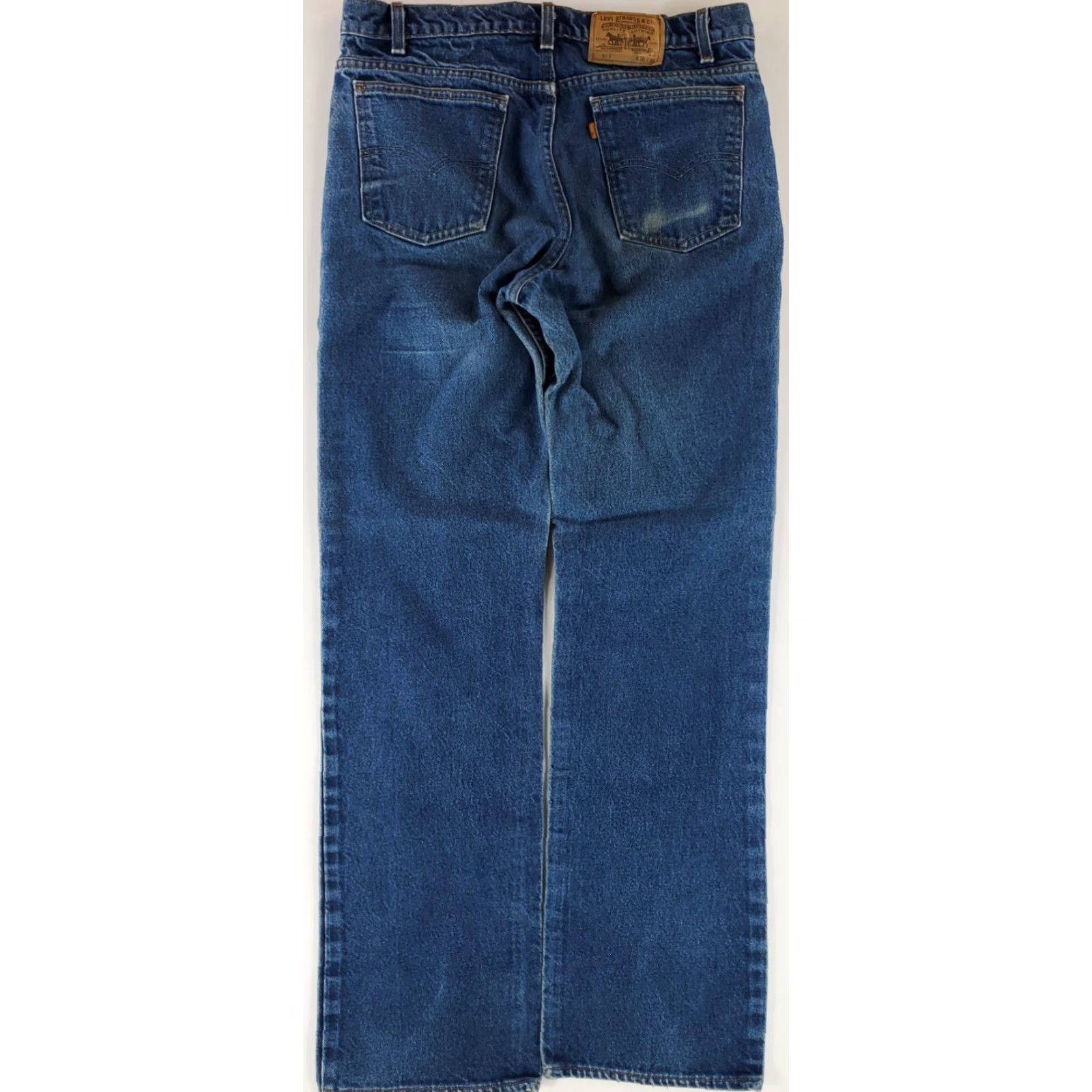 Levi's VINTAGE Levi's 517 Jeans Blue Mens 36 Inseam 34 Bootcut Whiskering Fade 80s 36x36 (36x34 Actual) Mens Size US 36 / EU 52 - 8 Thumbnail