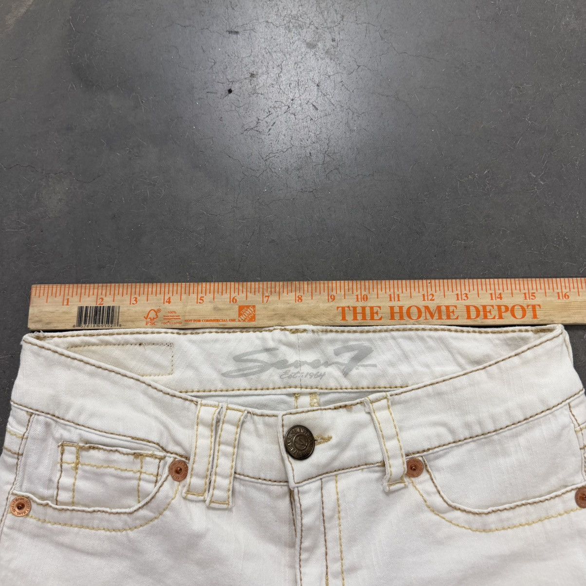 Seven 7 Seven7 White Denim Shorts Women’s Size 8 Size 30" / US 8 / IT 44 - 6 Thumbnail