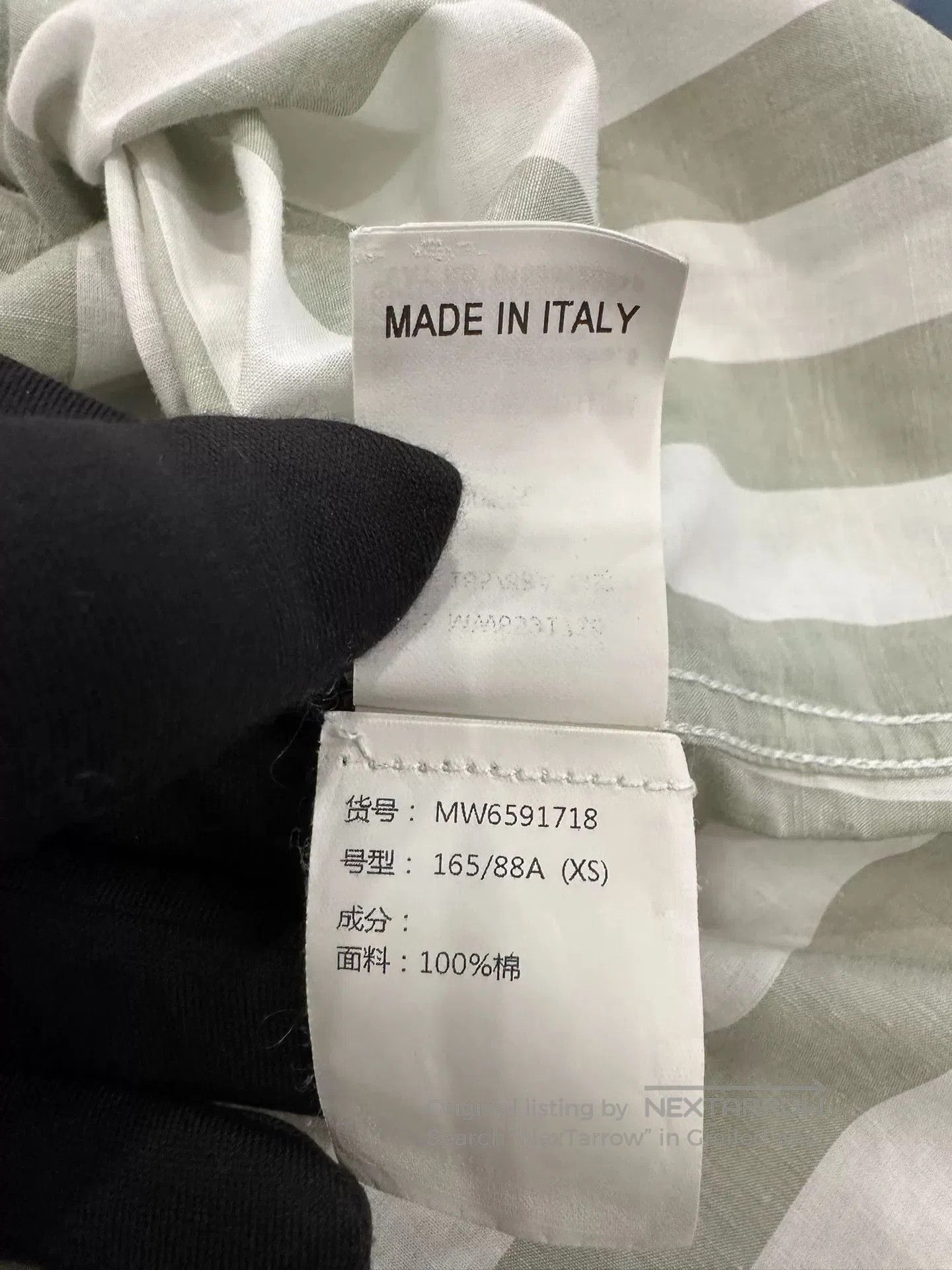 Brunello Cucinelli Brunello Cucinelli Gray White Stripe Shirt 44. Size US S / EU 44-46 / 1 - 6 Thumbnail