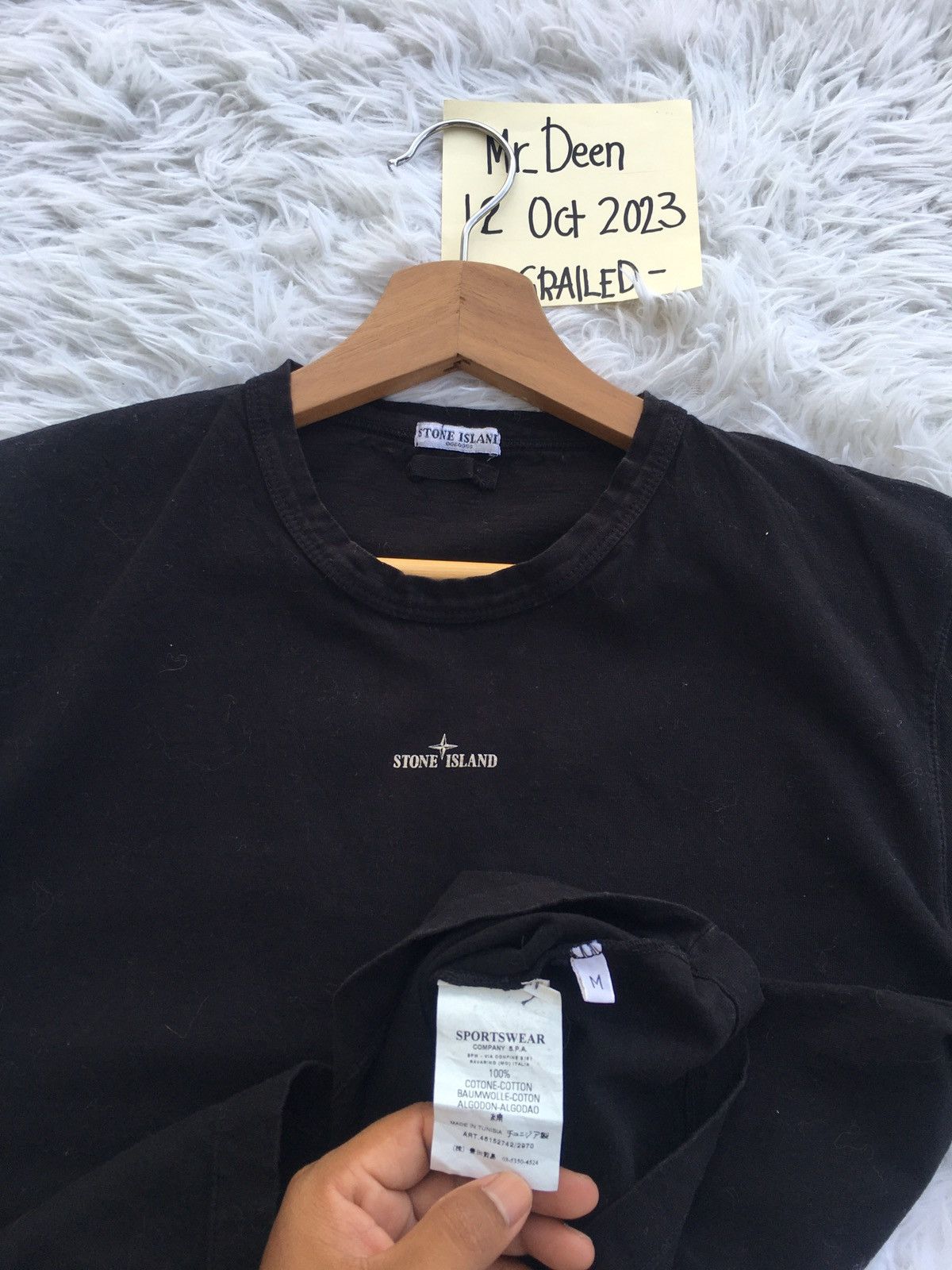 Stone Island Rare Stone Island Spellout Tshirt Size US M / EU 48-50 / 2 - 10 Thumbnail