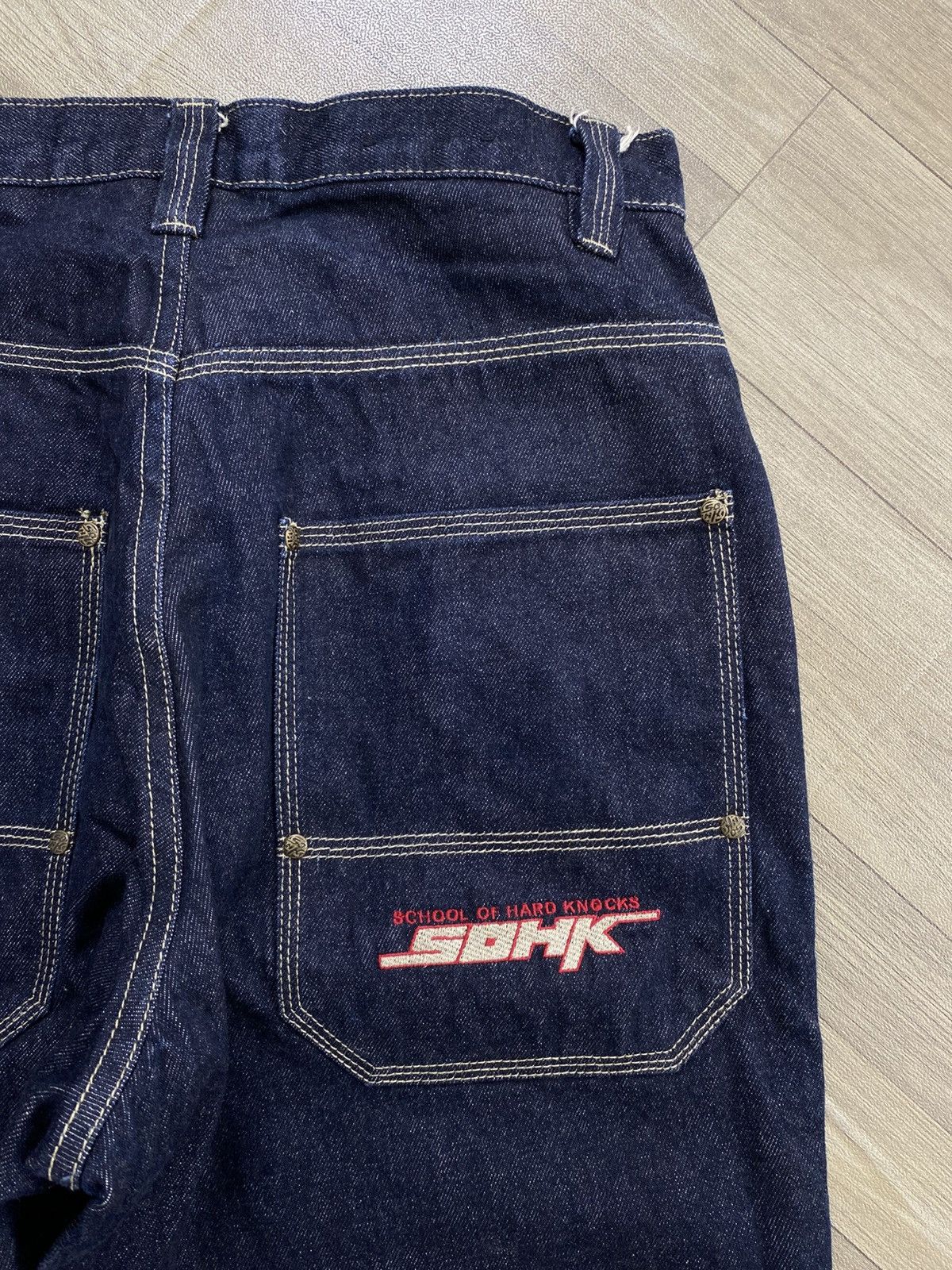 JNCO 2000s JNCO SOHK School of Hard Knocks Baggy Jeans Y2K Size US 30 / EU 46 - 6 Thumbnail