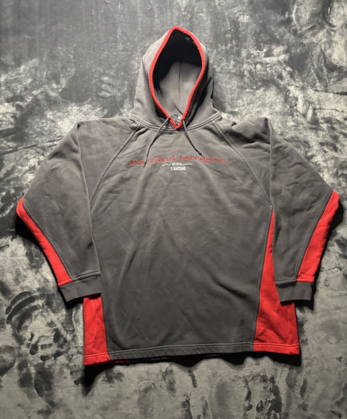 Other Grey Red Vintage Maryland Hoodie Size US L / EU 52-54 / 3 - 1 Thumbnail
