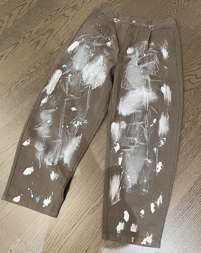 Japanese Brand × Vintage Utility grunge dirty paint baggy pants Size US 32 / EU 48 - 7 Thumbnail