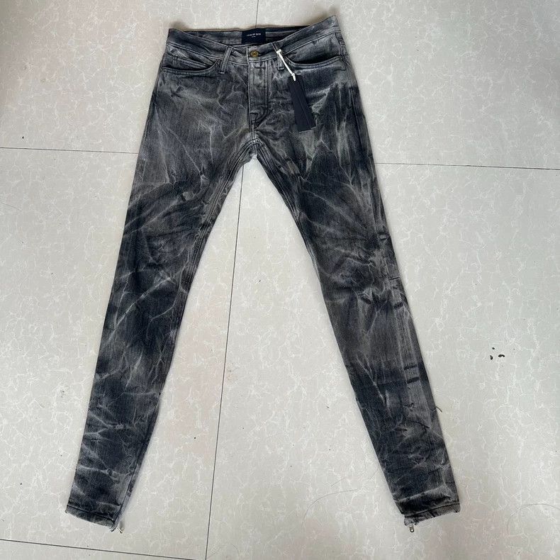 Fear of God Fear of God Black water corrugated jeans Size US 29 - 1 Thumbnail
