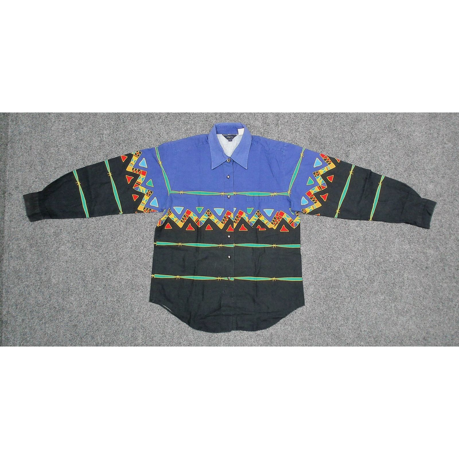 Roper Roper Vintage 90s Aztec Barbed Wire Western Boxy Shirt Size L / US 10 / IT 46 - 5 Thumbnail