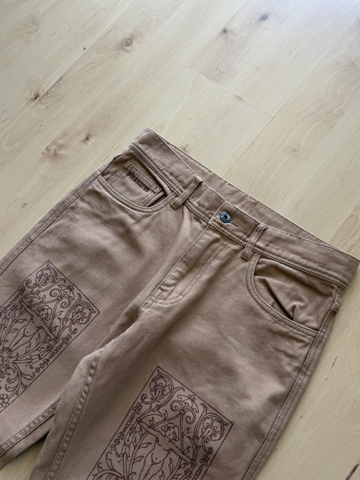 Pleasures Pleasures Now aztec straight fit camel denim jeans Size US 30 / EU 46 - 4 Thumbnail