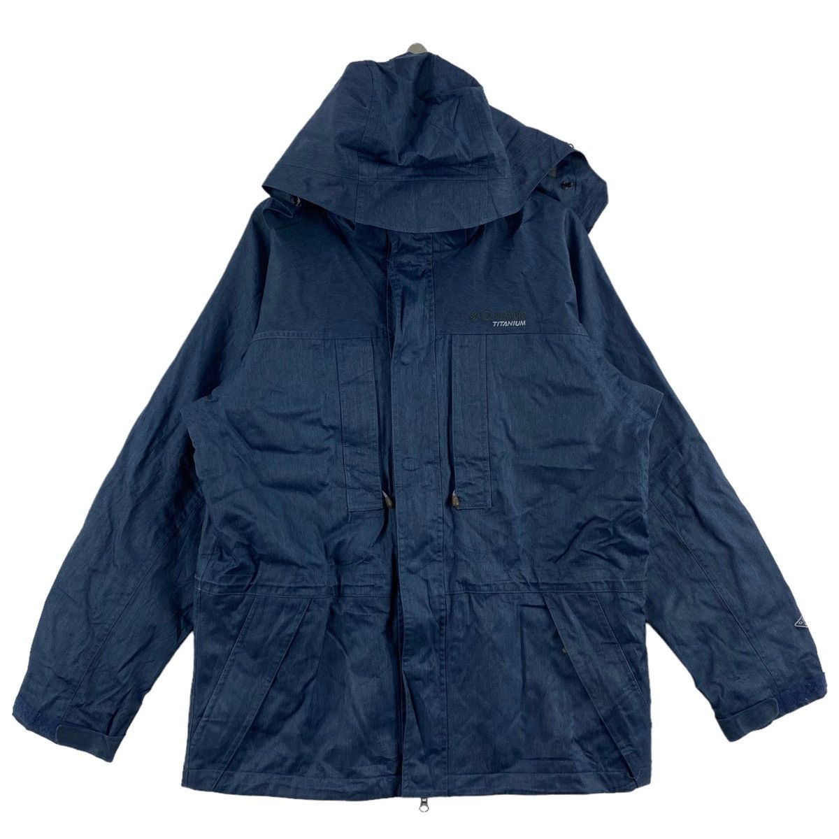 Columbia × Vintage Vintage COLUMBIA SPORTWEAR USA Titanium Outdoor Hiking Navy Size US L / EU 52-54 / 3 - 1 Thumbnail