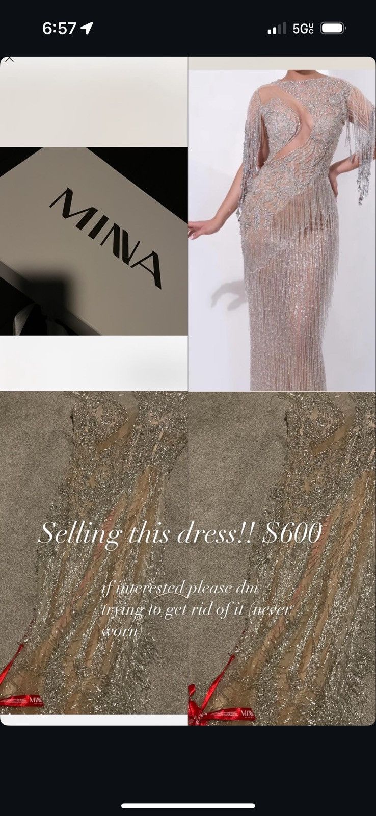 Other Silver prom dress Size S / US 4 / IT 40 - 1 Thumbnail