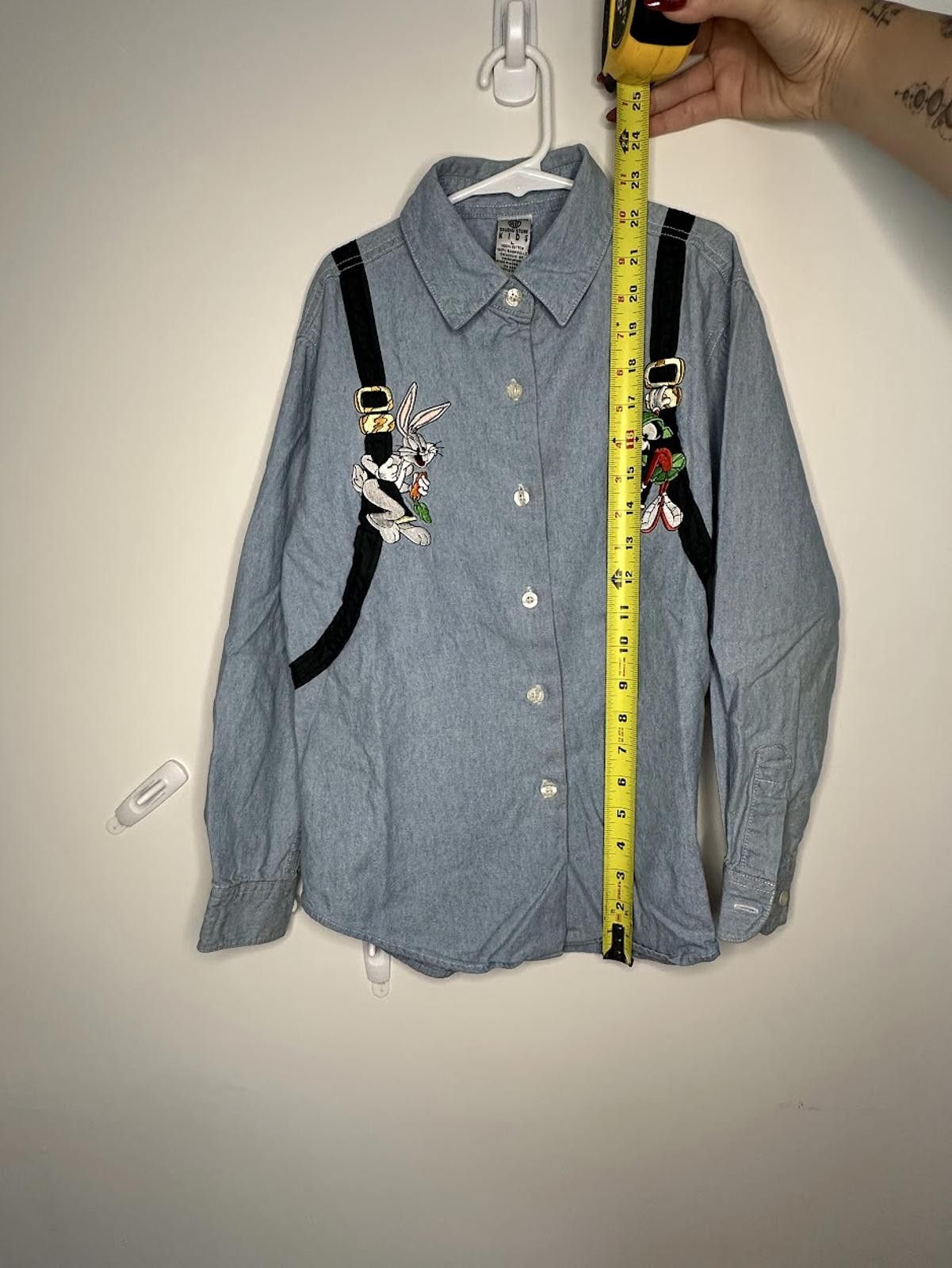 Warner Bros Warner Bros. Kids Denim Button Down - Sz. L Size US L / EU 52-54 / 3 - 6 Thumbnail