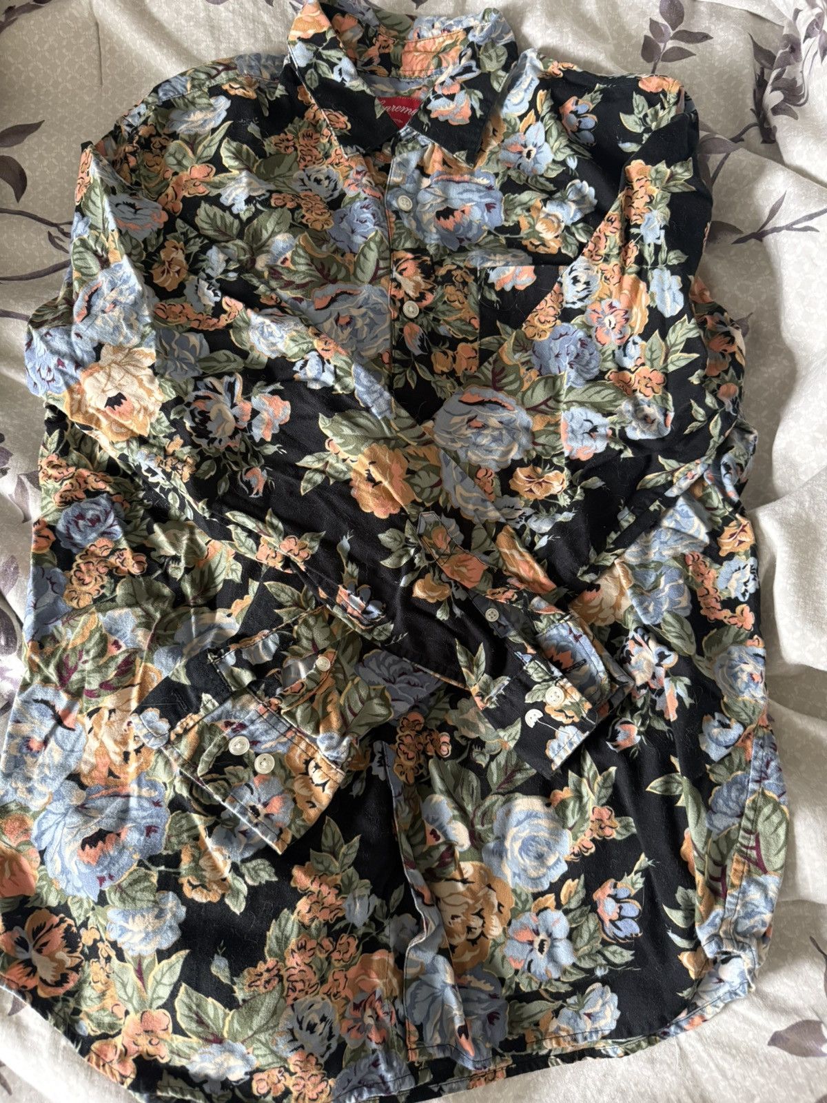 Supreme Supreme 2014 floral shirt black Size US M / EU 48-50 / 2 - 2 Thumbnail