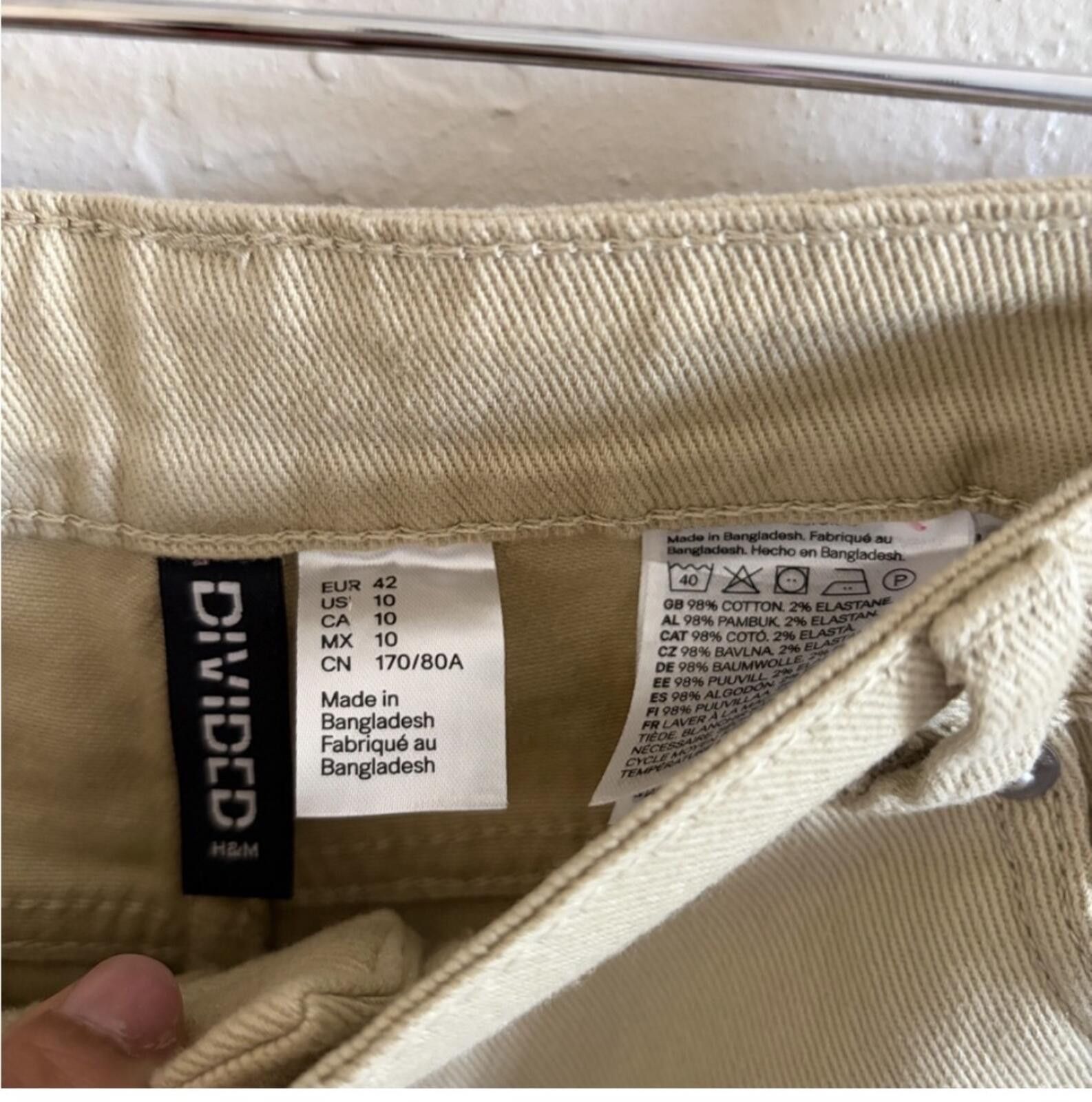 Divided H&M Divided Beige Denim Pants Size 32" / US 10 / IT 46 - 3 Thumbnail