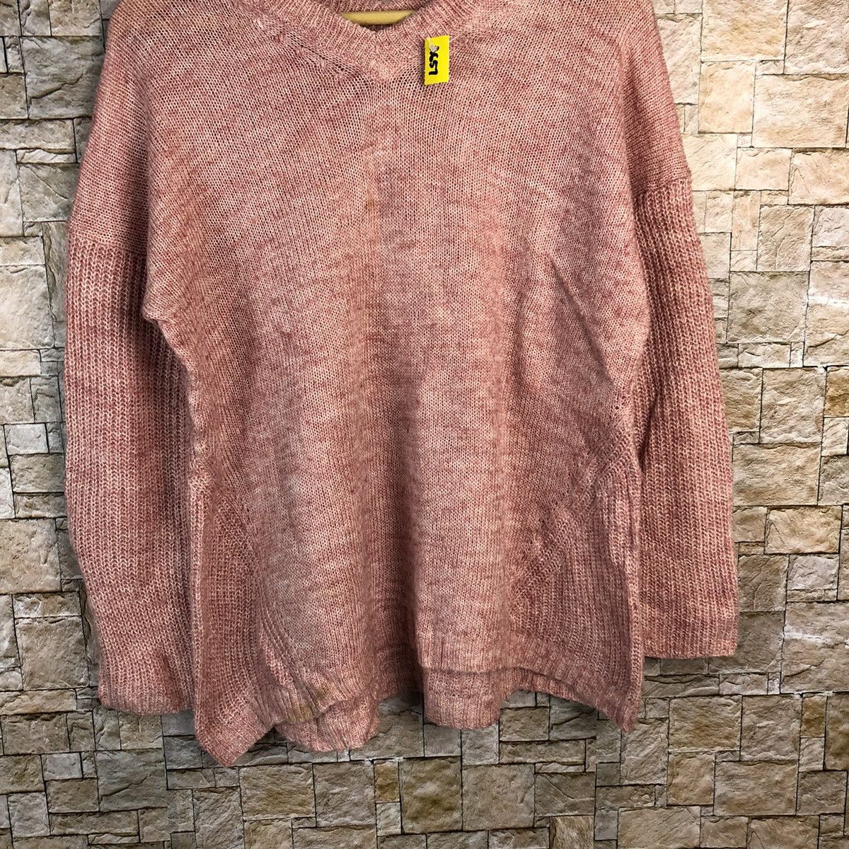 Homespun Knitwear × Japanese Brand Top Valu Pink Knitwear #A657 Size L / US 10 / IT 46 - 3 Thumbnail