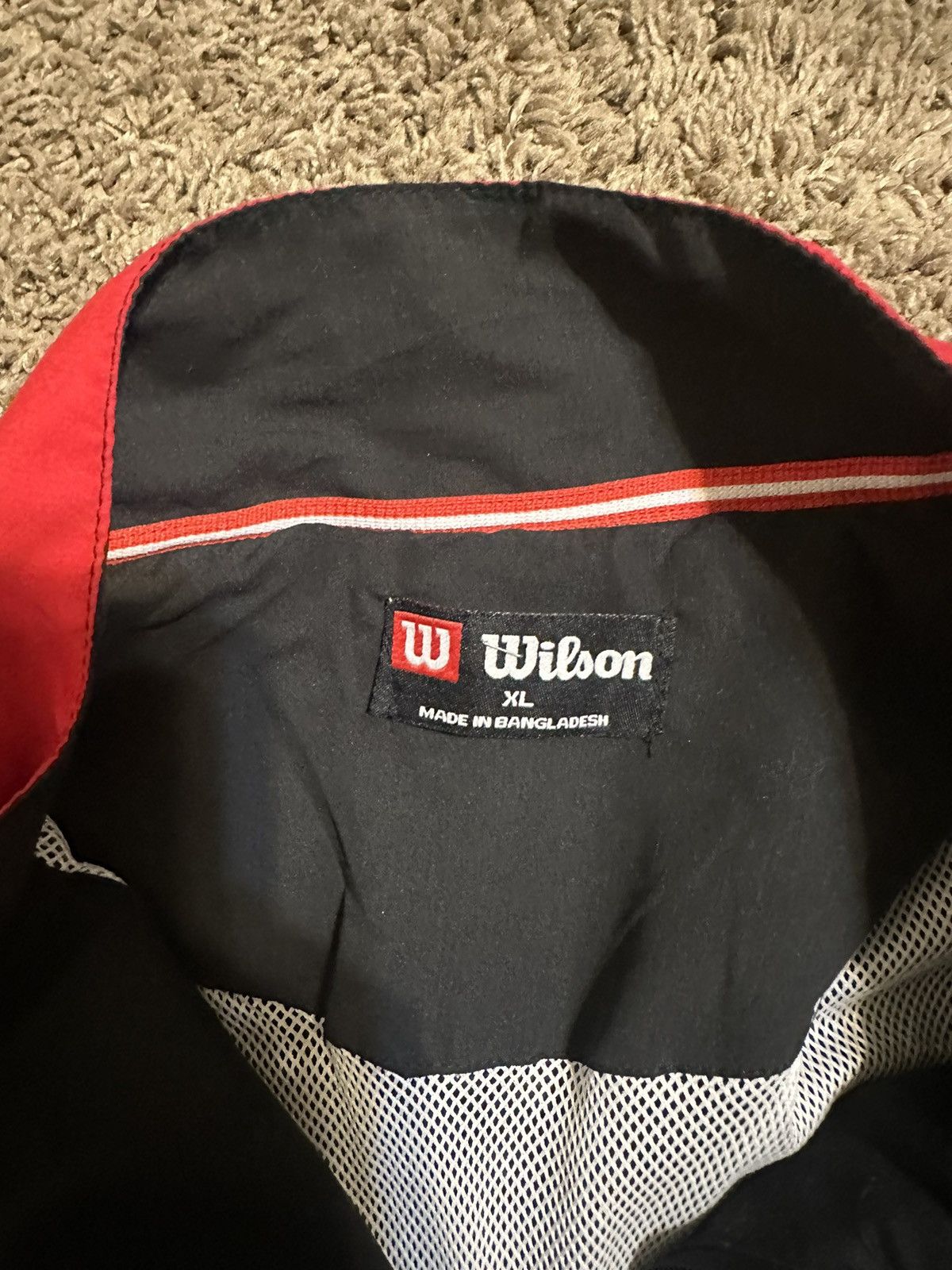 NBA × Vintage × Wilson Vintage Wilson Jordan windbreaker 90s jacket size XL Size US XL / EU 56 / 4 - 4 Thumbnail