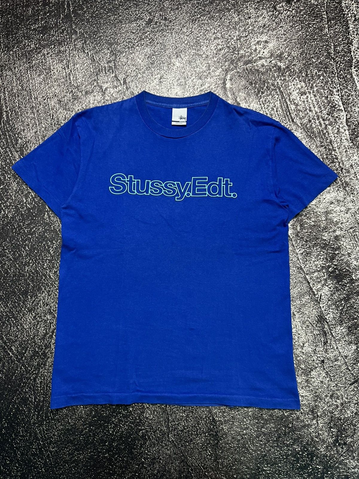 Stussy Vintage Stussy EDT Rare Blue T-Shirts Size US M / EU 48-50 / 2 - 1 Thumbnail