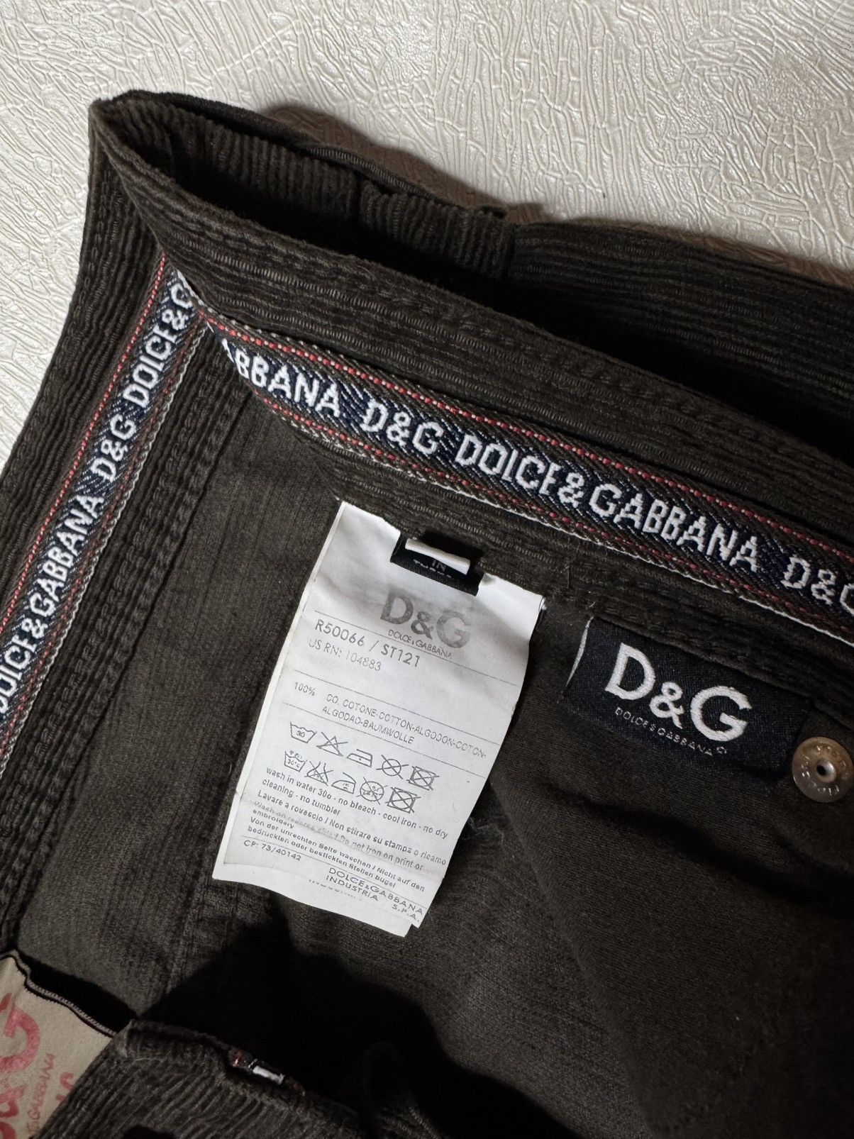 Dolce & Gabbana DOLCE & GABBANA VELVET PANTS VINTAGE STYLE Size US 33 - 11 Thumbnail