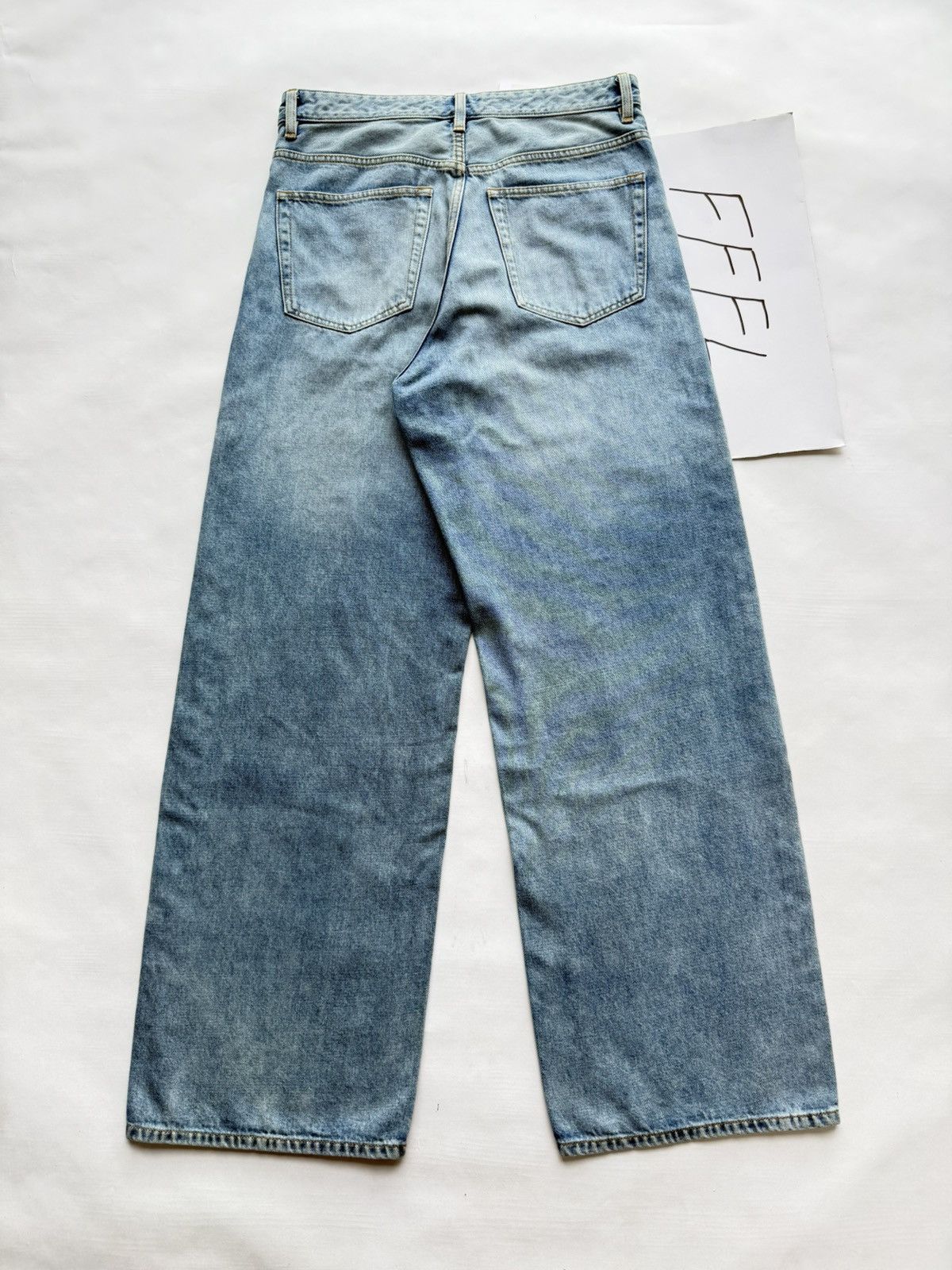 Vuja De Vujade Steve 3.0 Wide-Leg Denim Jeans Size US 33 - 3 Thumbnail