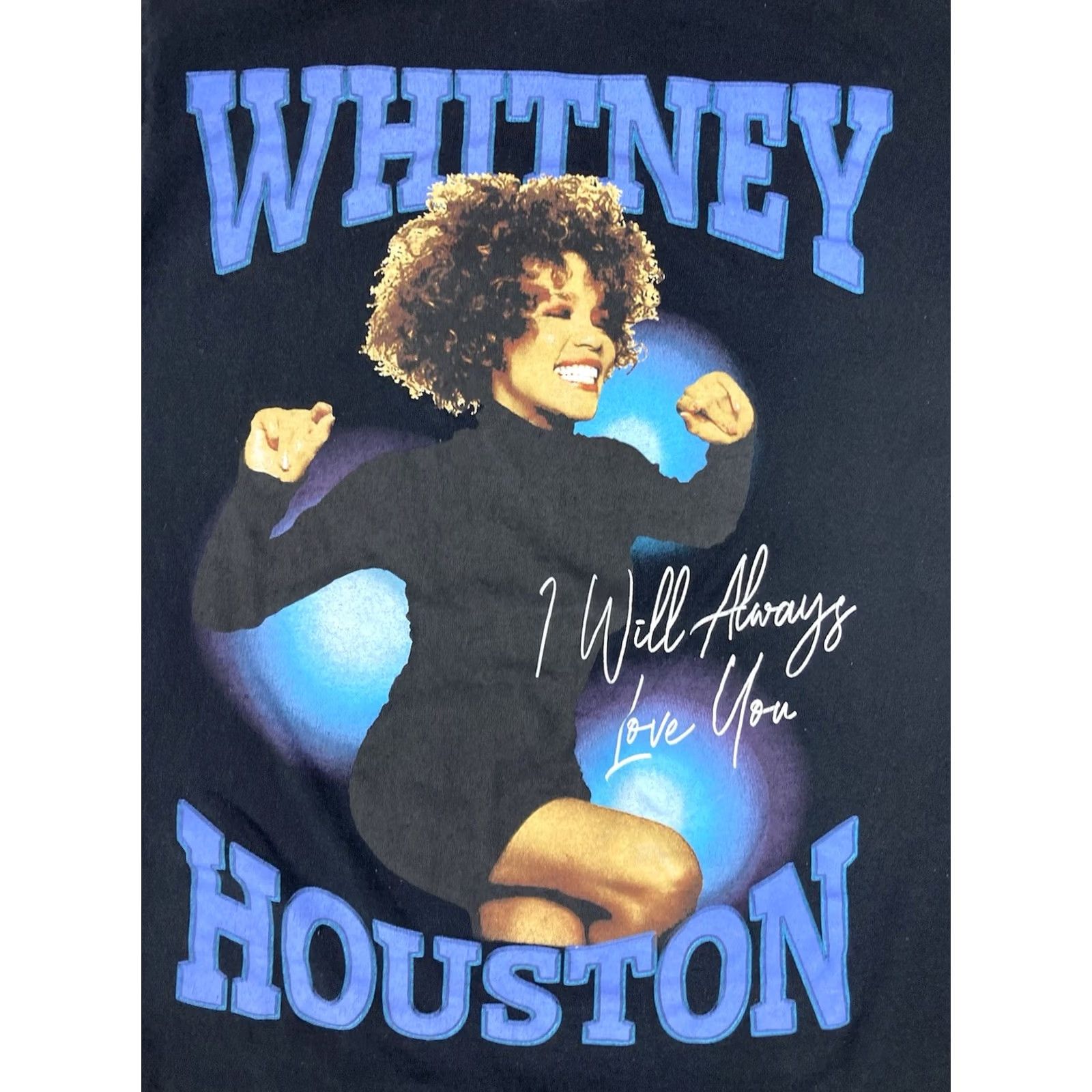 Vintage Whitney Houston I Will Always Love You Graphic T-shirt Women Small Music Shirt Ladies Small Black Short Sleeve Crew Neck Pullover Casual Size S / US 4 / IT 40 - 2 Thumbnail