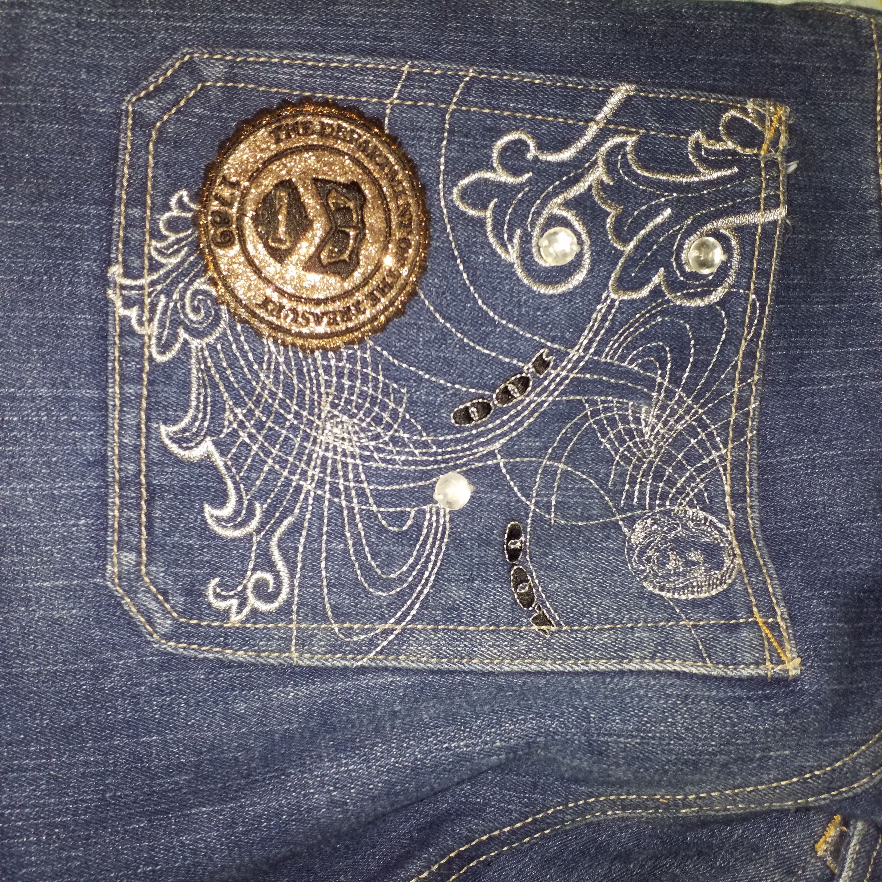 Japanese Brand RAW BLUE BAGGY SKULL Size 29" - 4 Thumbnail