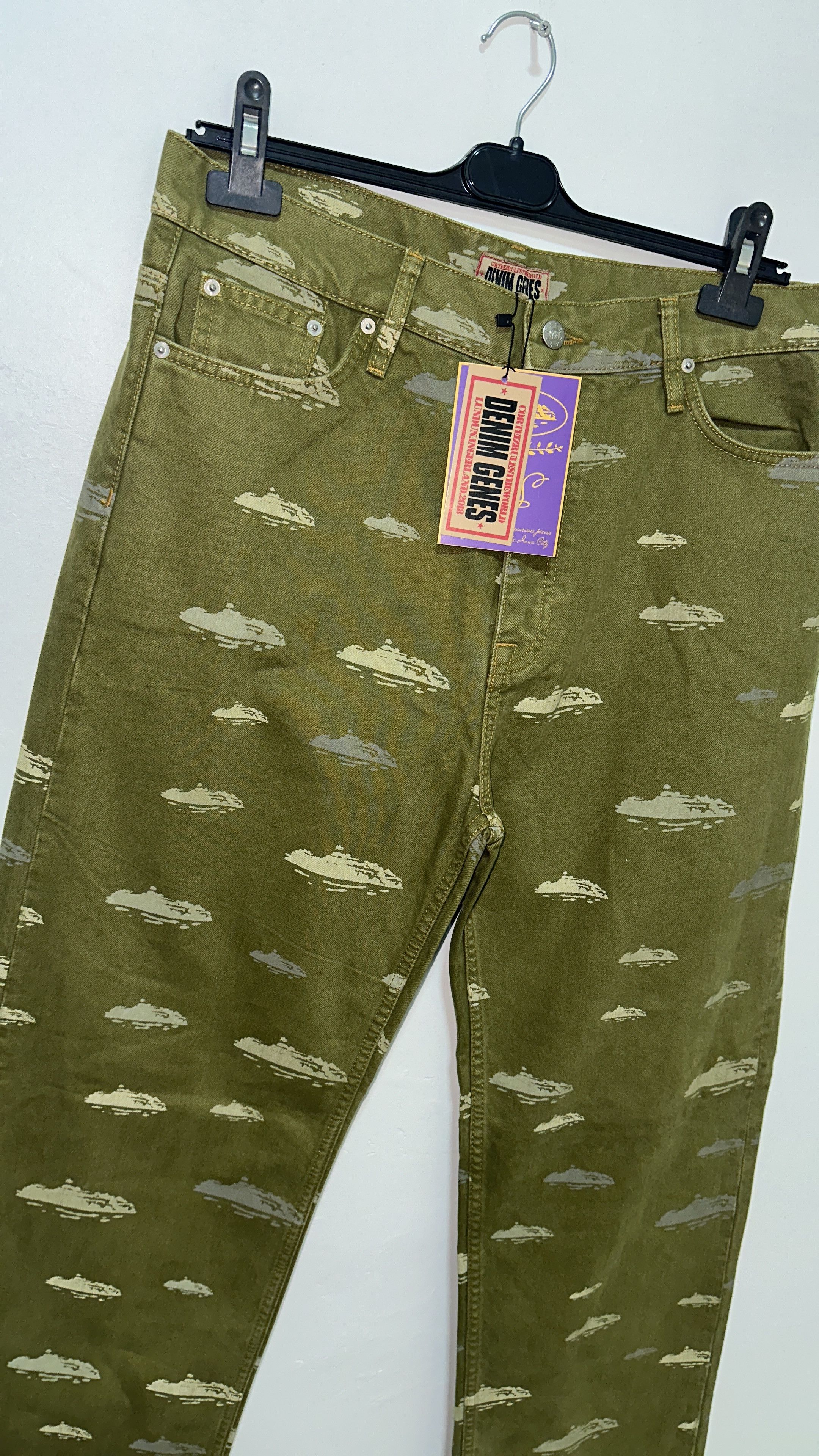 Corteiz Corteiz FW23 Alcatraz Pattern Denim Jeans Khaki Large Size US 34 / EU 50 - 3 Thumbnail