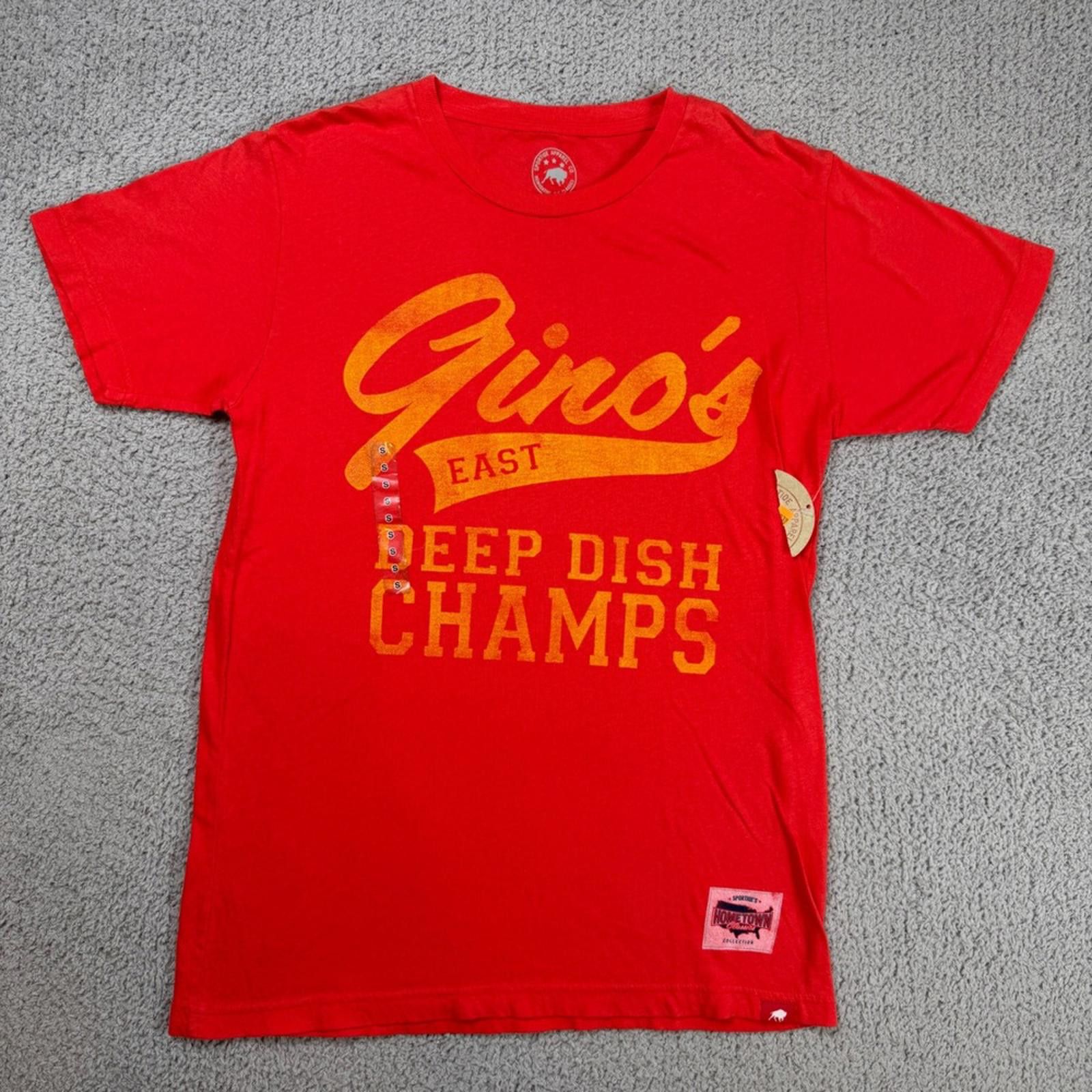 Hai Sporting Gear Gino's East Deep Dish Champs T Shirt Mens Small Made in USA Size US S / EU 44-46 / 1 - 1 Thumbnail