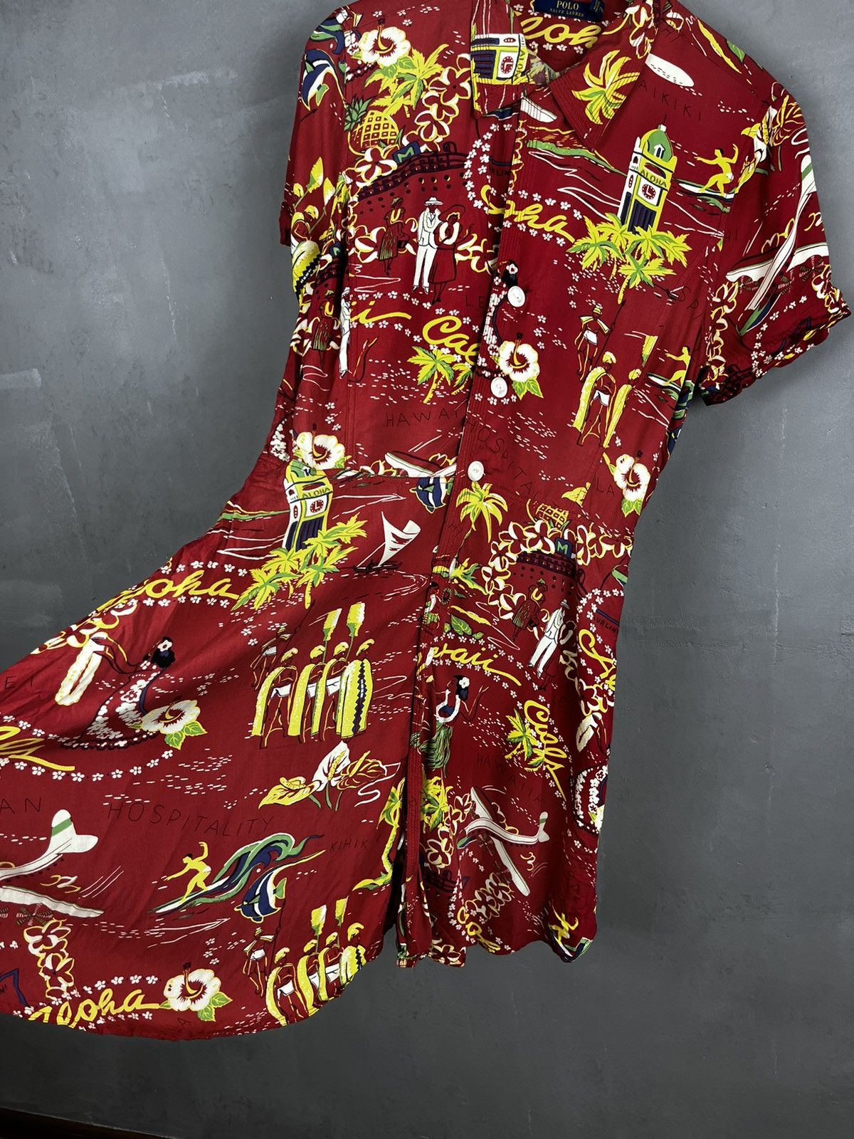 Polo Ralph Lauren × Ralph Lauren × Vintage Ralph Lauren Hawaiian dress Size M / US 6-8 / IT 42-44 - 6 Thumbnail