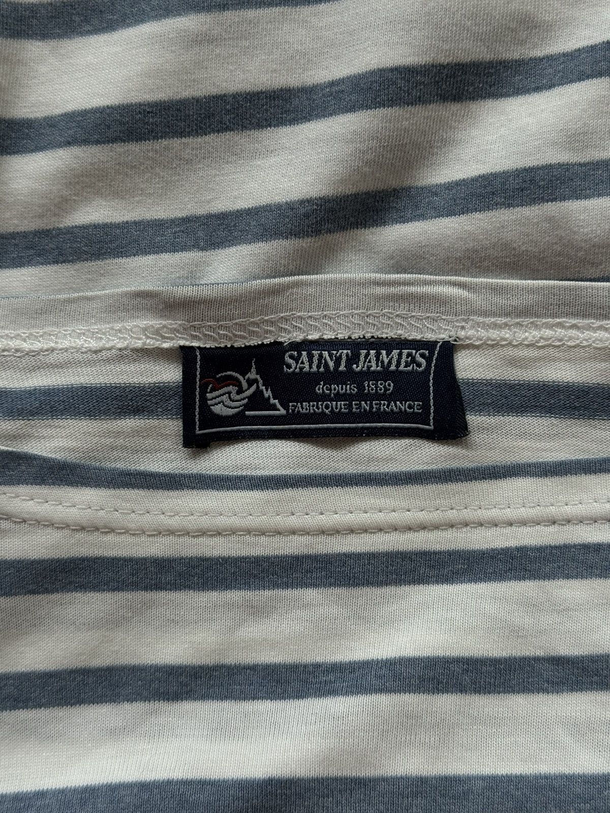 Saint James Saint James 2000s vtg ASAP Rocky style striped longsleeve Size M / US 6-8 / IT 42-44 - 5 Thumbnail