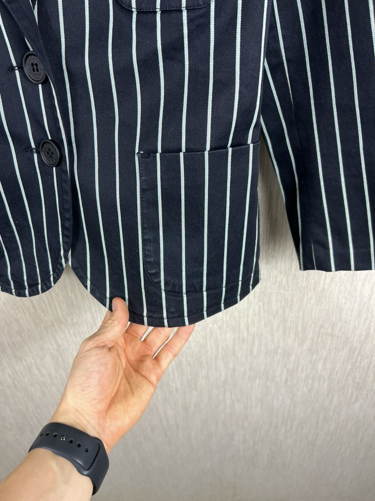 Lacoste Vintage Lacoste archive striped L logo pocket blazer jacket Size S / US 4 / IT 40 - 16 Thumbnail