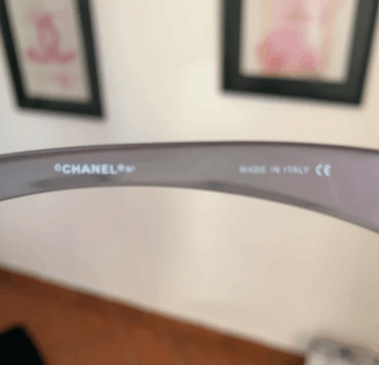 Chanel CHANEL Sunglasses 4037 Mask Rimless Rhinestone 4017 Vintage Size ONE SIZE - 4 Thumbnail