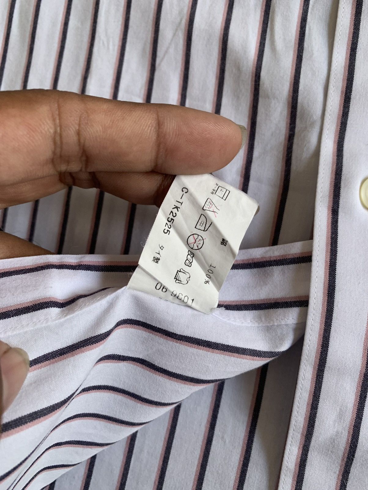 Issey Miyake 💥LAST SALE💥Issey Miyake Striped Shirt Japan Size US L / EU 52-54 / 3 - 8 Thumbnail
