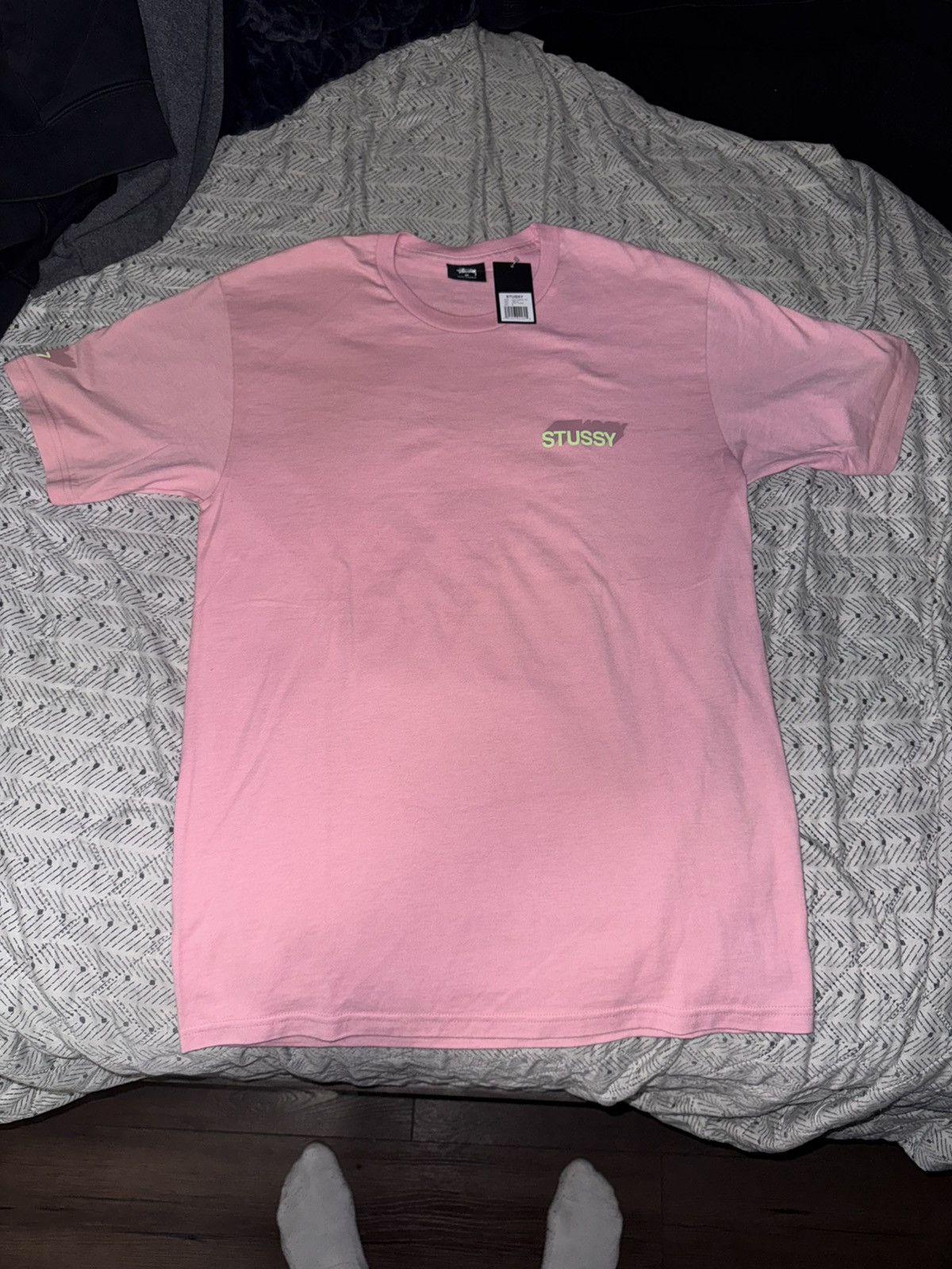 Stussy × Vintage Brand New Stüssy Hold a Medz T-Shirt Dusty Pink Rare Edition Size US M / EU 48-50 / 2 - 1 Thumbnail