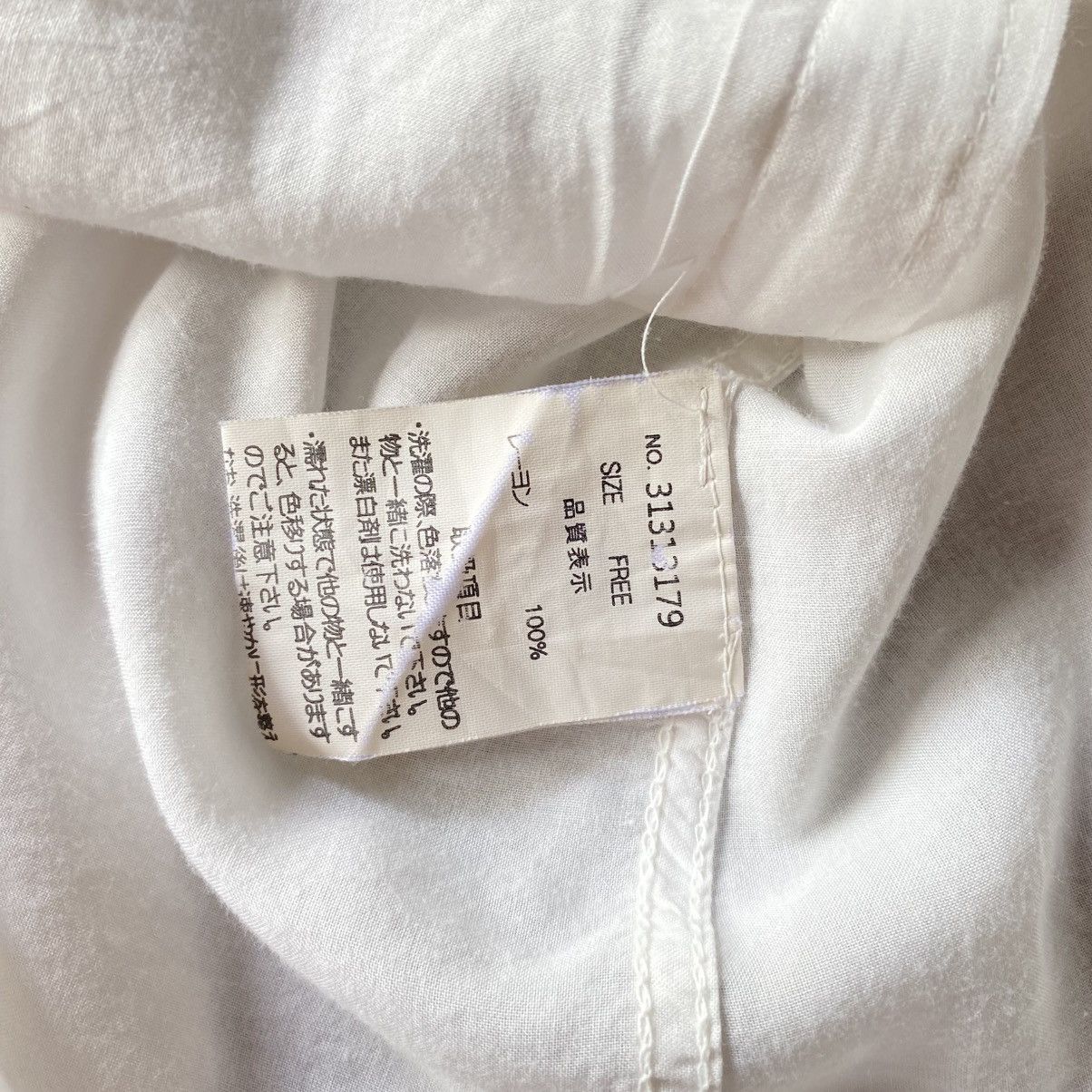 Designer × Japanese Brand G. O. A. White Classic Shirt with Roll-Up Sleeves Size M / US 6-8 / IT 42-44 - 6 Thumbnail