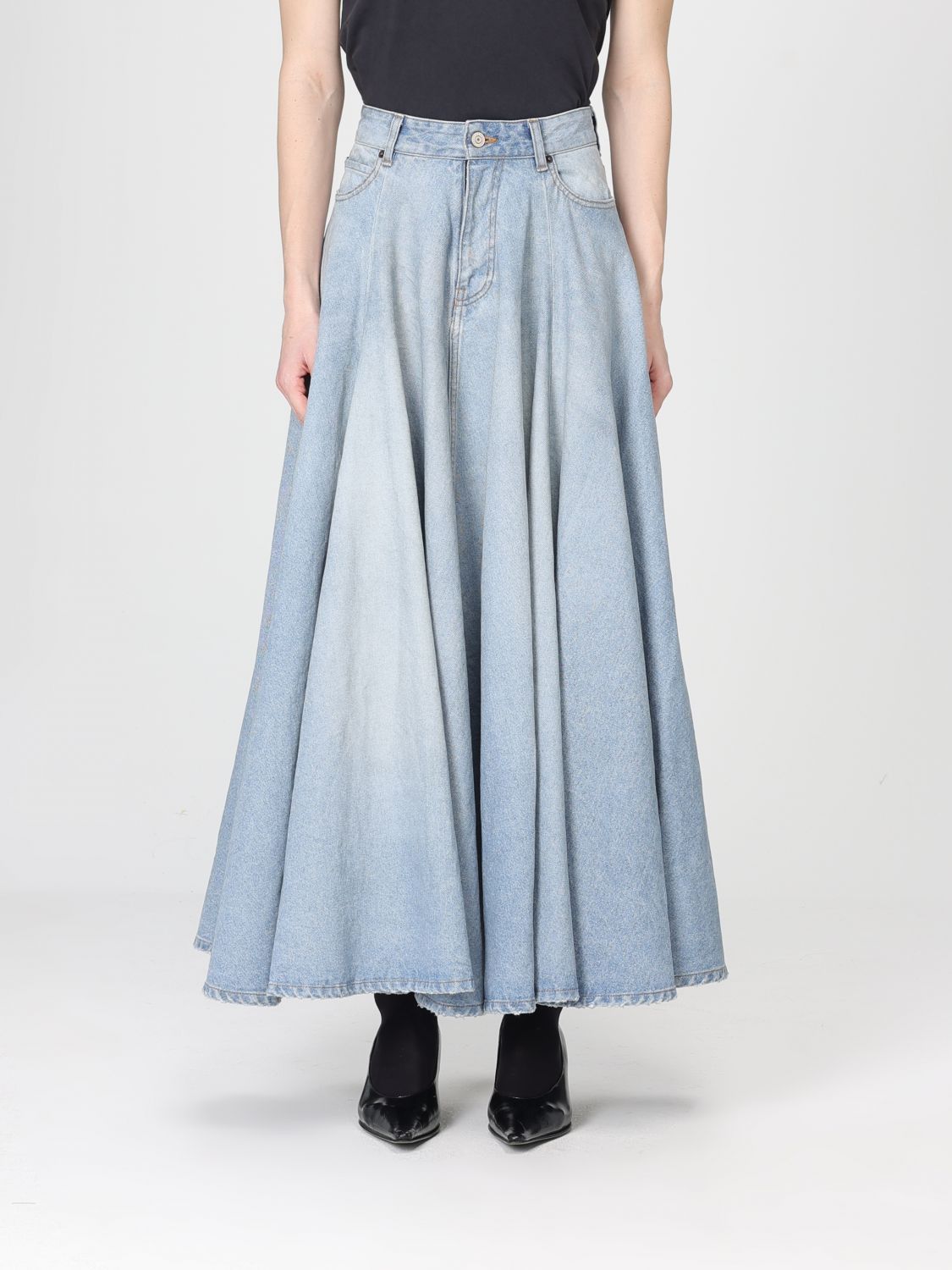 Balenciaga Balenciaga Skirt Woman Blue Size 26" / US 2 / IT 38 - 1 Thumbnail