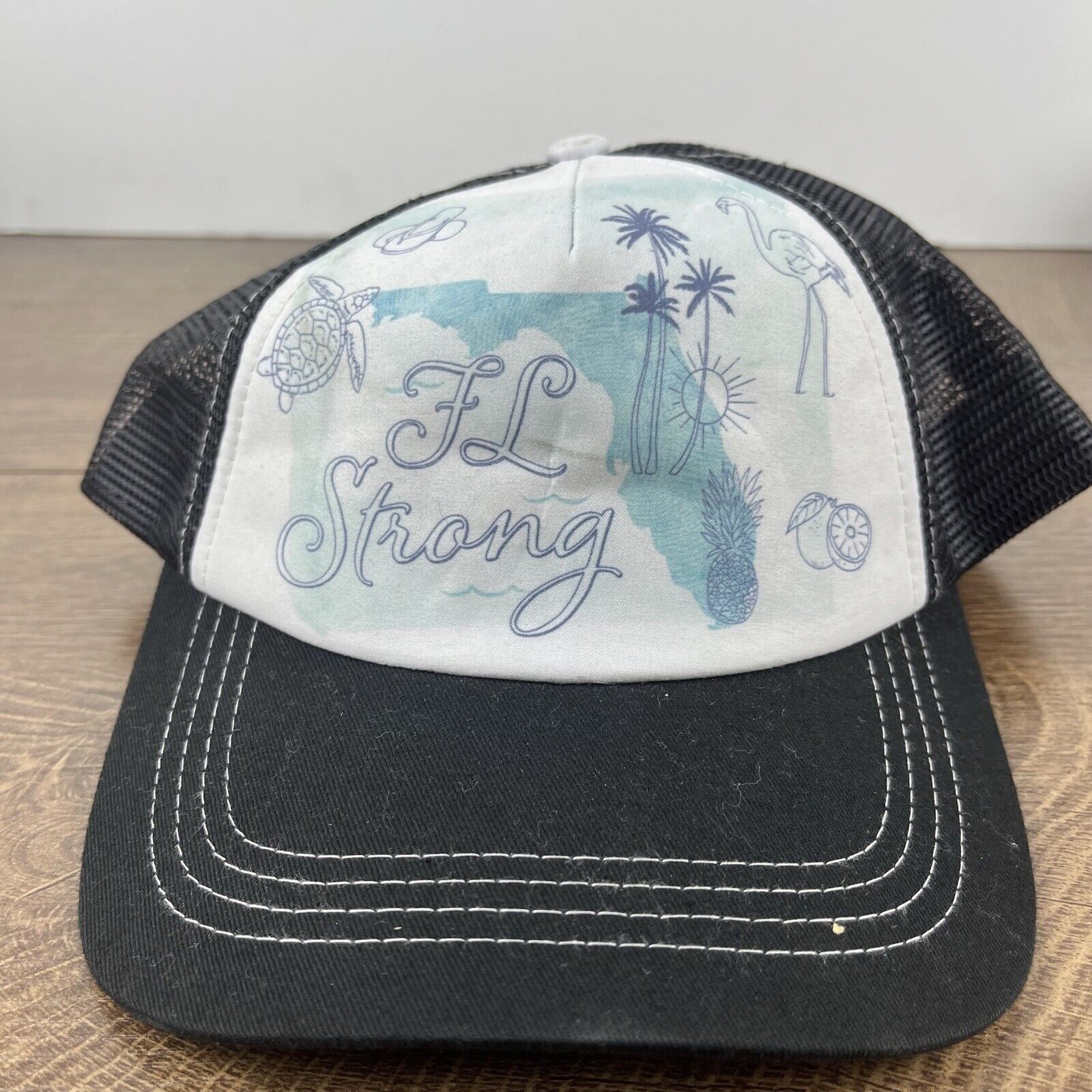 Other Florida Strong Hat Florida Snapback Hat White Adjustable Hat Size ONE SIZE - 4 Thumbnail