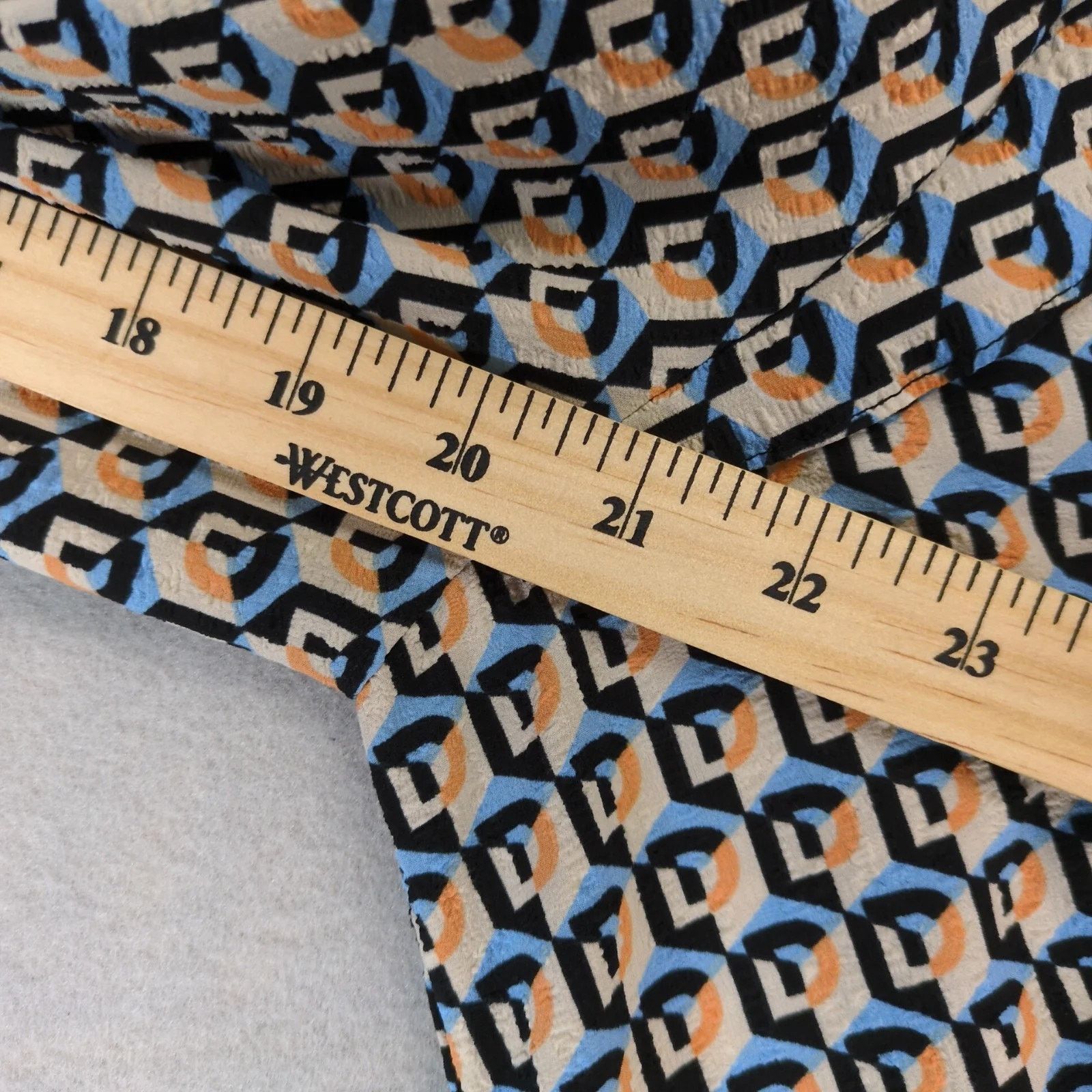 Other Cotton Bleu Geometric Tunic Top Women's Plus Sz 3X Puff Slv Size 3XL / US 20-22 - 4 Thumbnail