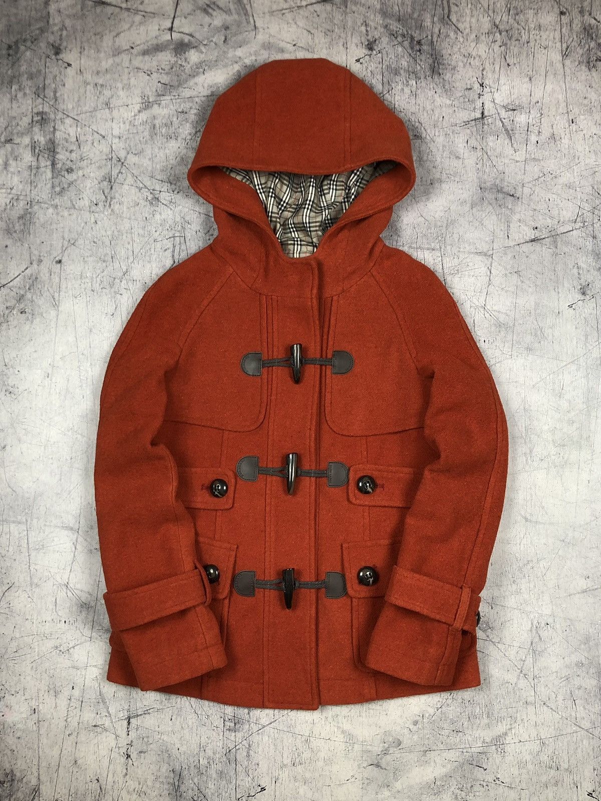 Burberry Vintage 90s Burberry Blue Label Japan Duffle Coat Nova Check Size S / US 4 / IT 40 - 2 Thumbnail