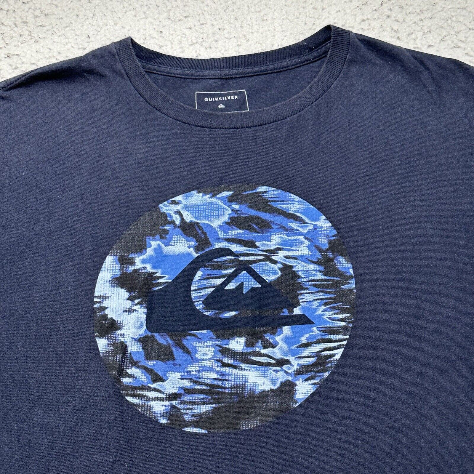 Quiksilver Quiksilver Large Regular Fit Graphic T Shirt Navy Blue Size US L / EU 52-54 / 3 - 2 Thumbnail