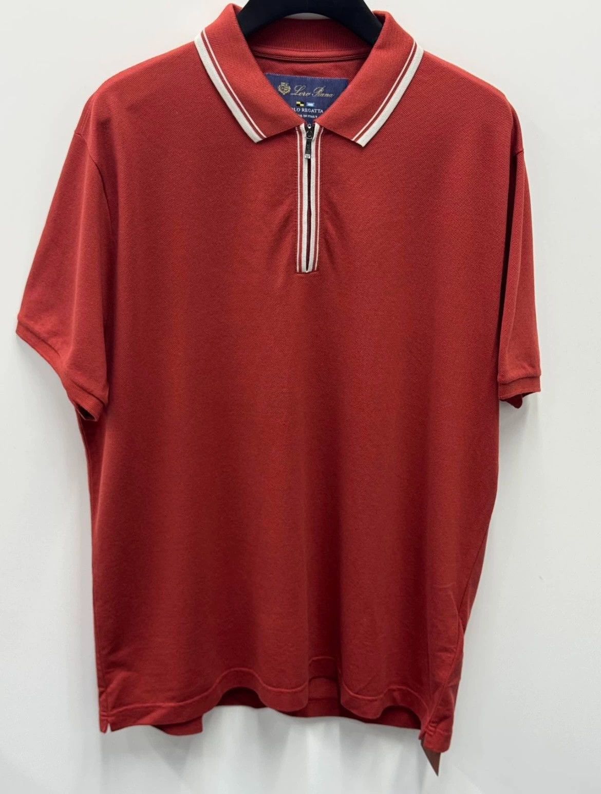 Loro Piana Loro Piana Red Stripe Short-Sleeve Polo - dmc Size US M / EU 48-50 / 2 - 1 Thumbnail
