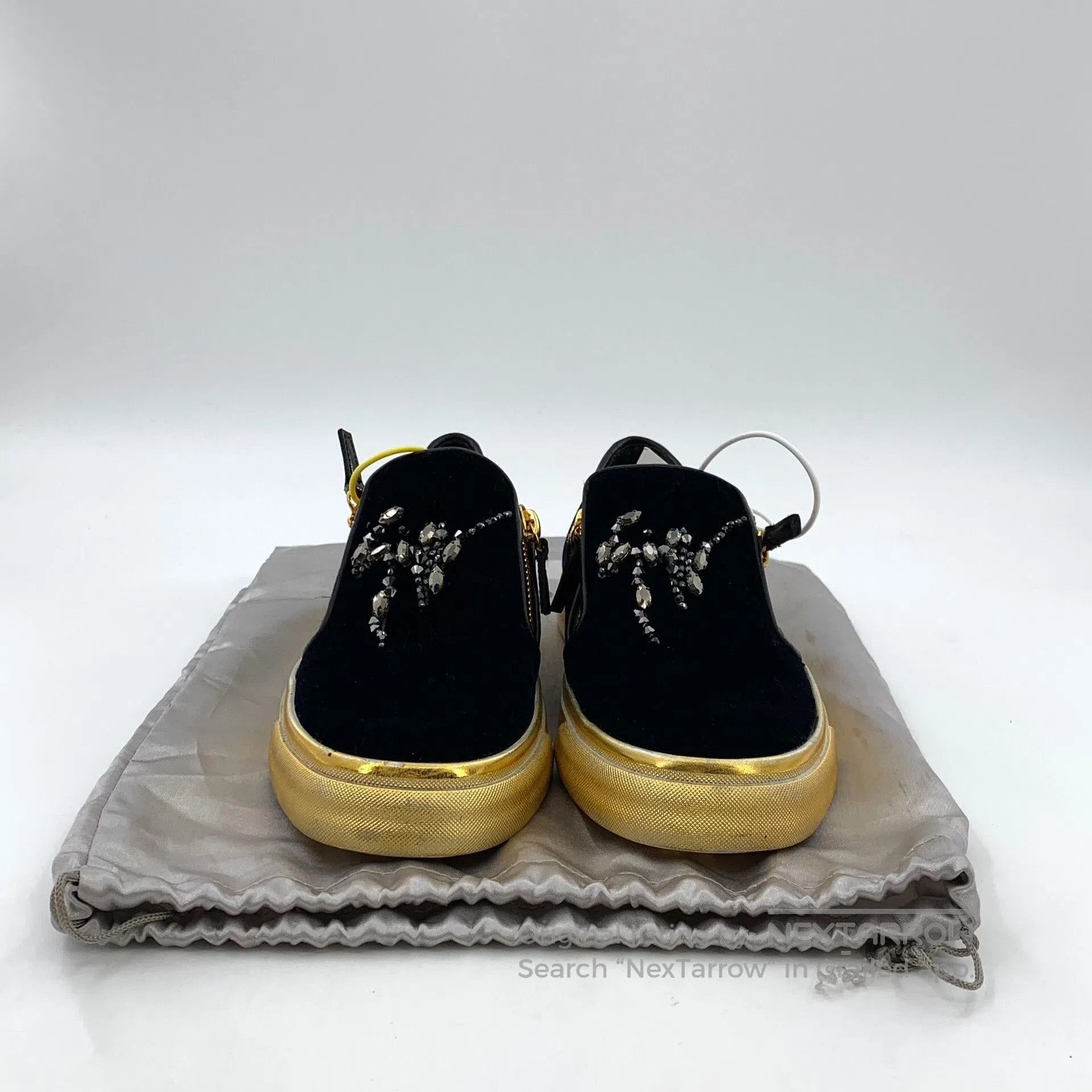Giuseppe Zanotti Giuseppe Zanotti Crystal Letter Flat Sneakers. Size US 6 / IT 36 - 8 Thumbnail