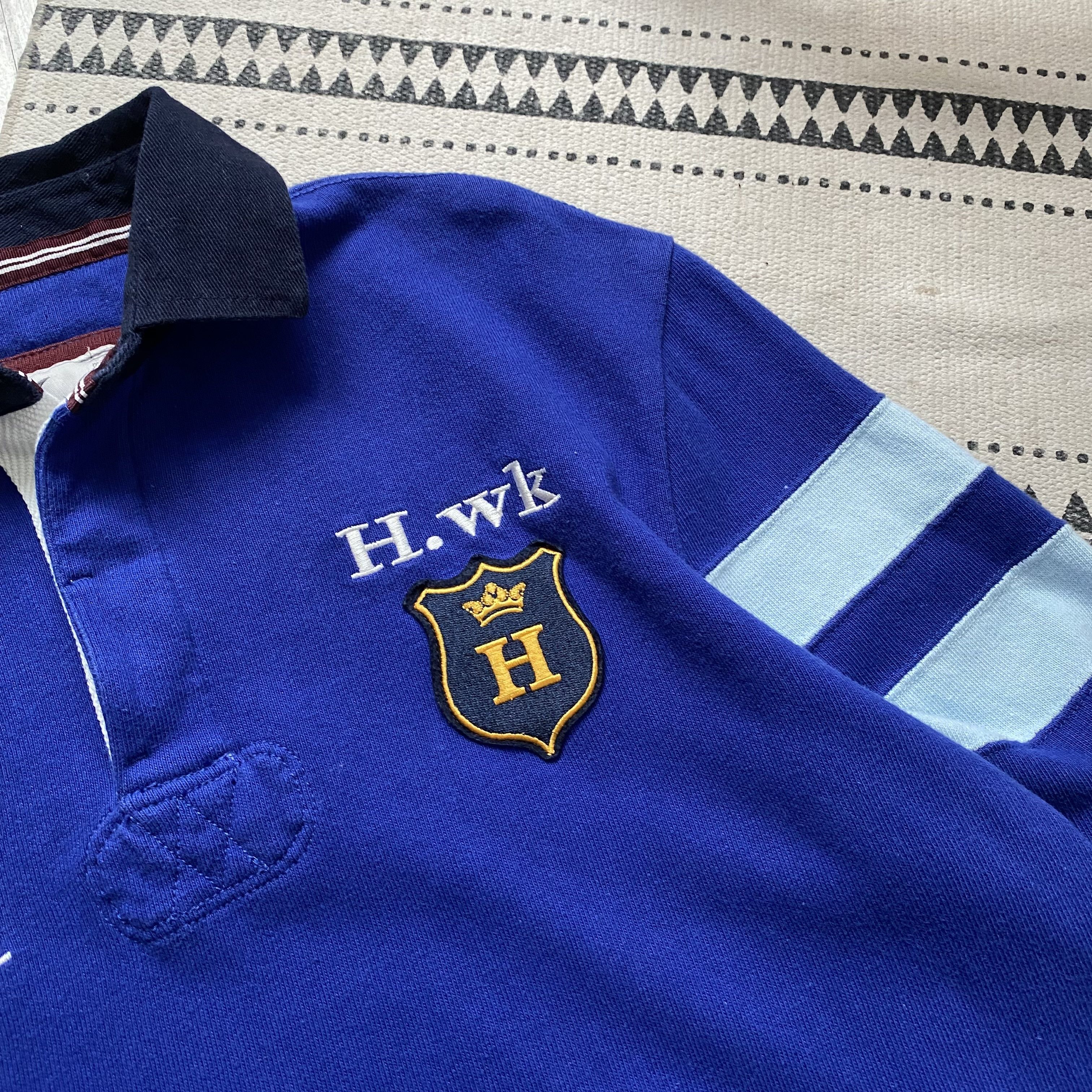 Polo Ralph Lauren 💙 Vintage Polo Ralph Lauren style Heavy Rugby shirt Y2K Size US M / EU 48-50 / 2 - 4 Thumbnail