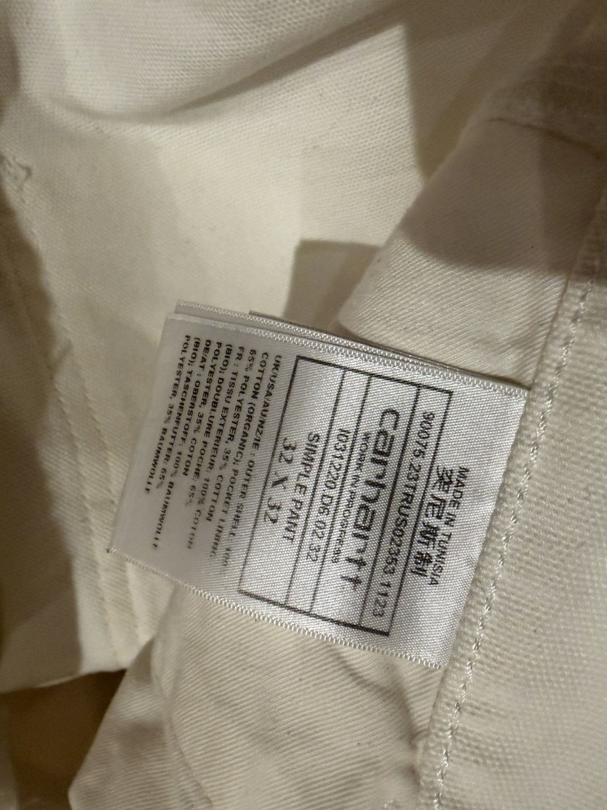 Carhartt Wip Simple Pant Deerborn Canvas in Wax Size US 32 / EU 48 - 3 Thumbnail